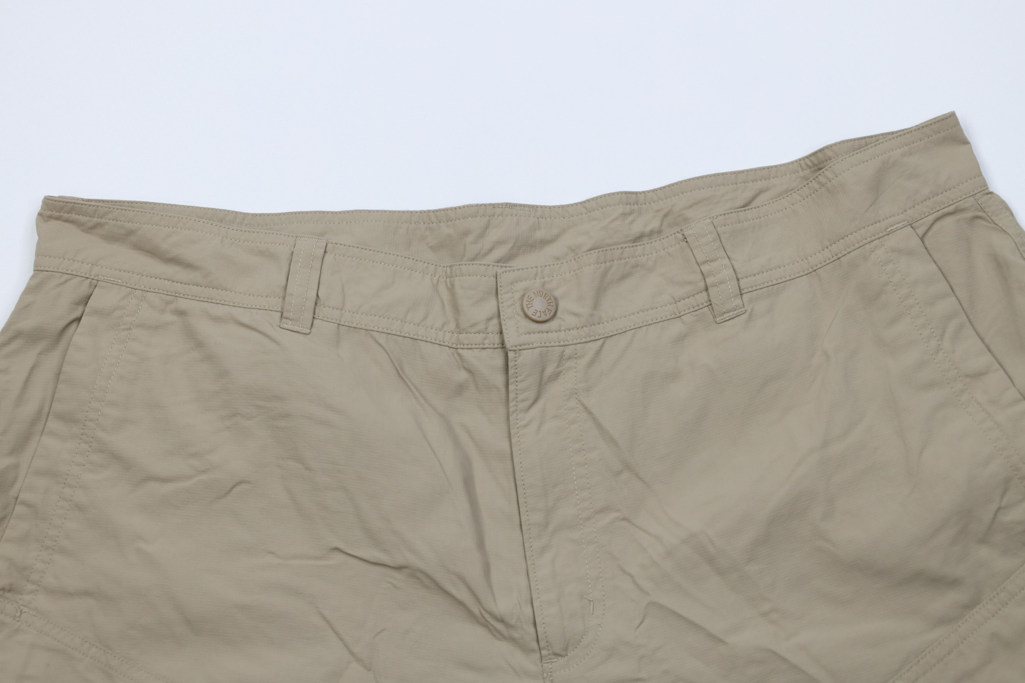 The North Face Vintage Y2K The North Face Spell Out Trekking Shorts Beige Size US 40 / EU 56 - 2 Thumbnail