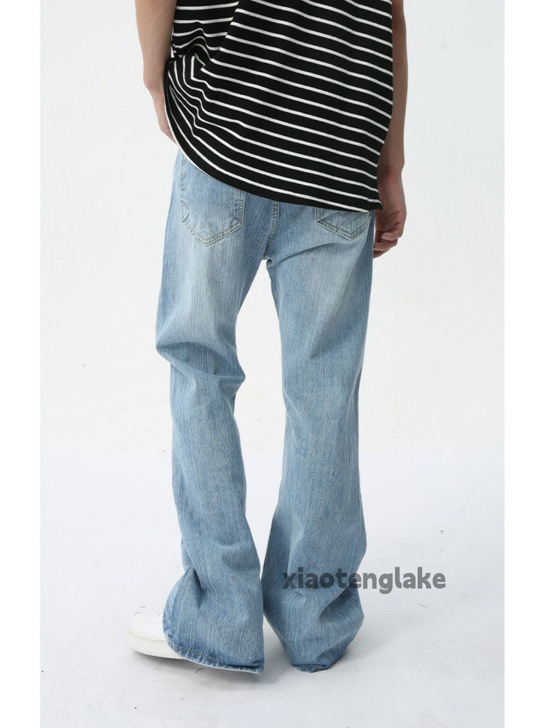 Jean × Vintage retro washed faded y2k yuppie bootcut flared jeans Size US 30 / EU 46 - 5 Thumbnail