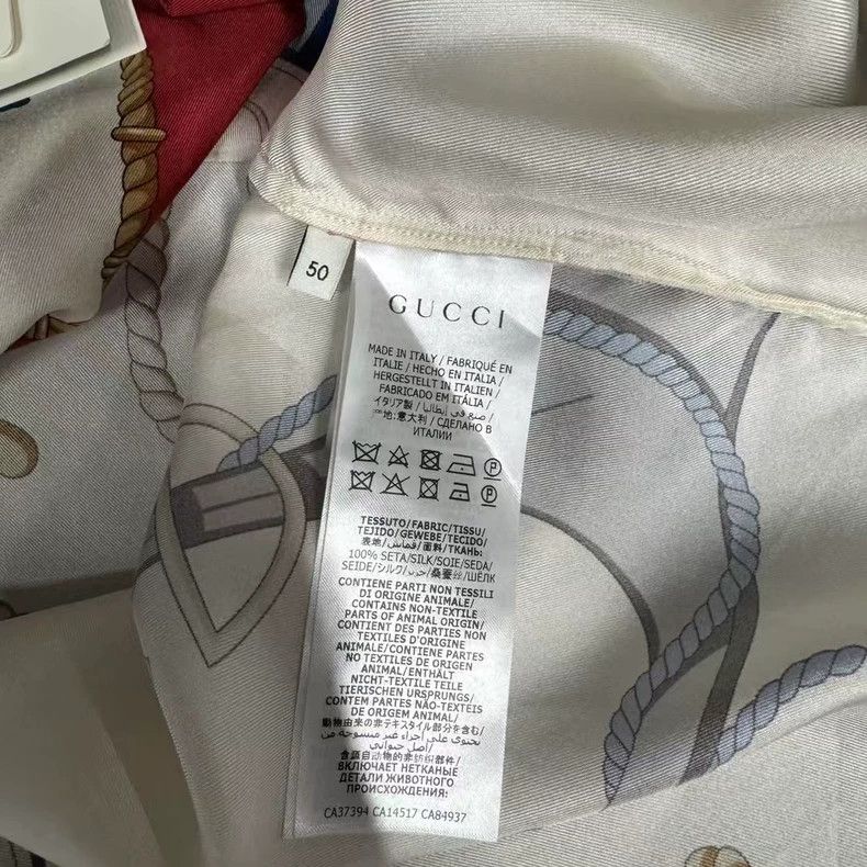 Gucci Gucci Anchor compass printed silk short sleeves Size US M / EU 48-50 / 2 - 4 Thumbnail