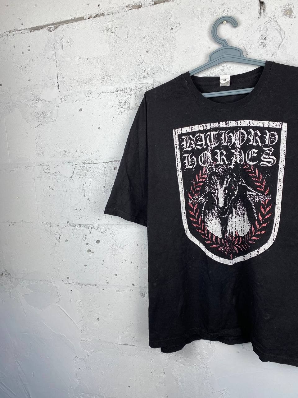 Band Tees × Vintage Vintage Black Metal Bathory Satan T Shirt Darkthrone Size US XXL / EU 58 / 5 - 2 Thumbnail