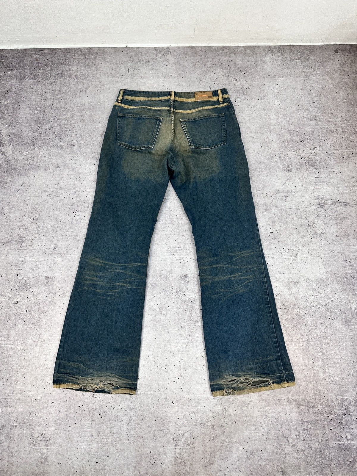 DKNY DKNY Jeans Superfly Flare Denim Blue Dirty Wash Y2K Archive Size US 34 / EU 50 - 1 Thumbnail