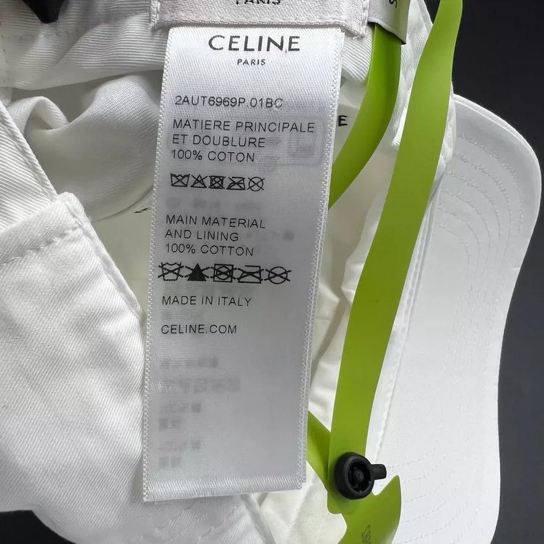 Celine Celine Logo Embroidered Baseball Cap Size S Size ONE SIZE - 5 Thumbnail