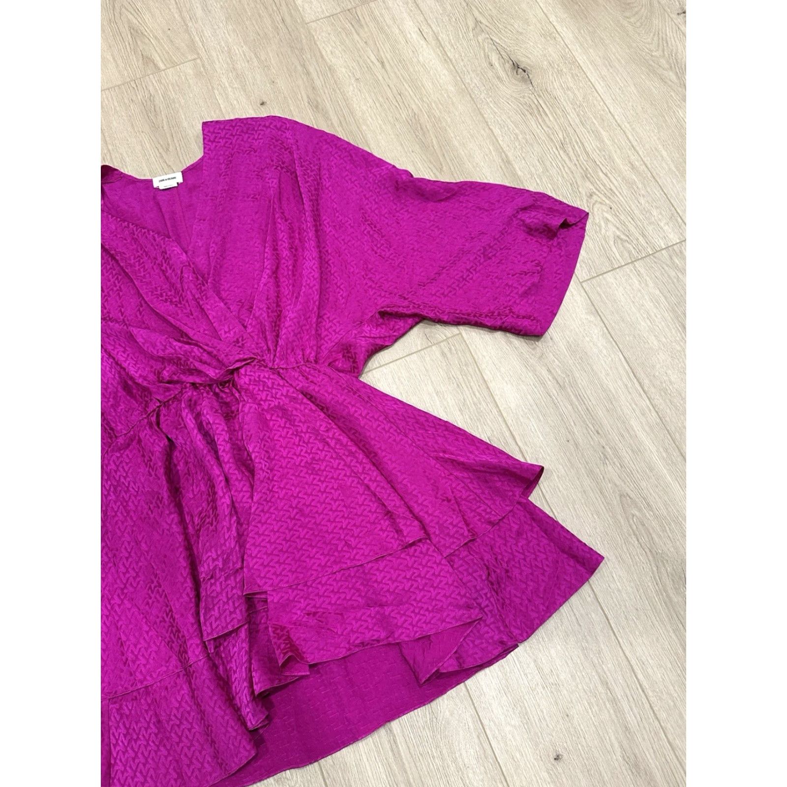 Zadig & Voltaire Zadig & Voltaire Hailey Jac ZV Silk Dress XS Pink Dress A-Line Knee Length Long Sleeve V-Neck Women Mens? Wait. Size XS / US 0-2 / IT 36-38 - 2 Thumbnail