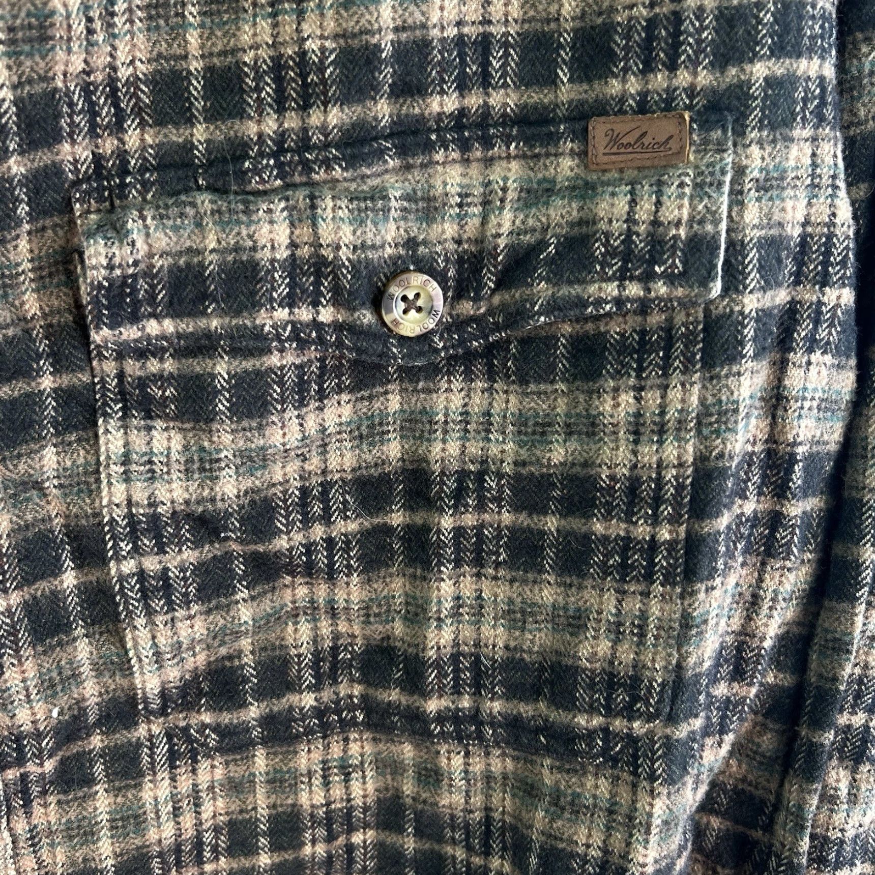 Vintage Woolrich Shirt Mens Plaid Flannel Shooting Patch 2XL Tan/Black Size US XXL / EU 58 / 5 - 5 Thumbnail