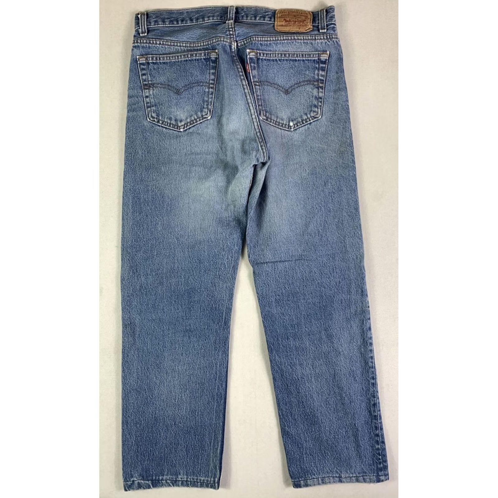 Levi's VINTAGE Levi's 501 Jeans Mens 32x34 Regular Blue Hemmed 90s USA Made in USA Size US 32 / EU 48 - 2 Thumbnail