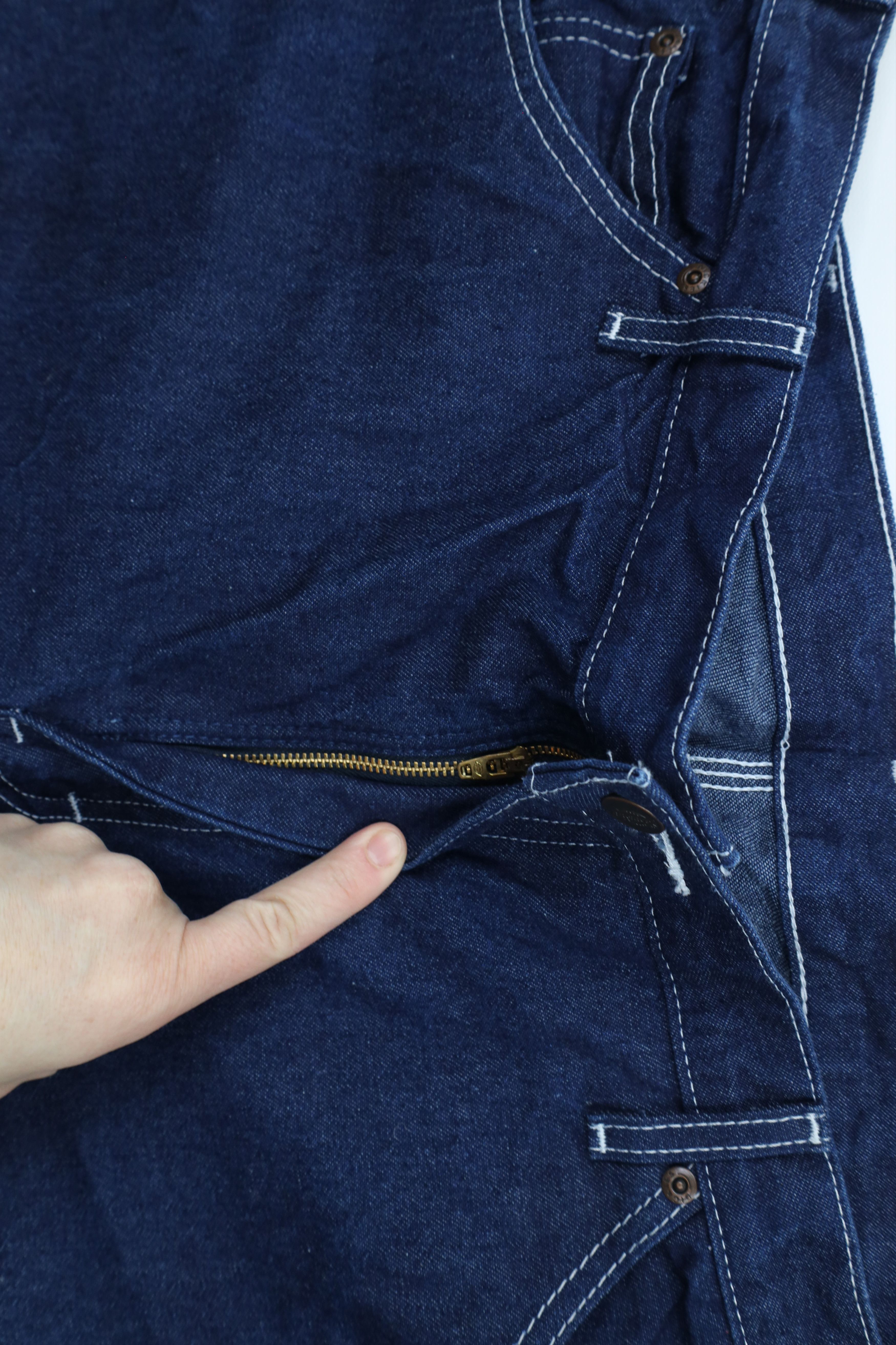 Dickies × Vintage Vintage Y2K Dickies Wide Leg Carpenter Denim Jeans Blue Size US 38 / EU 54 - 7 Thumbnail