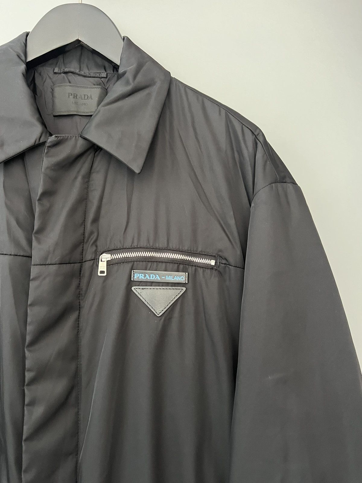 Prada Prada Black Nylon Padded Coat Size US M / EU 48-50 / 2 - 2 Thumbnail
