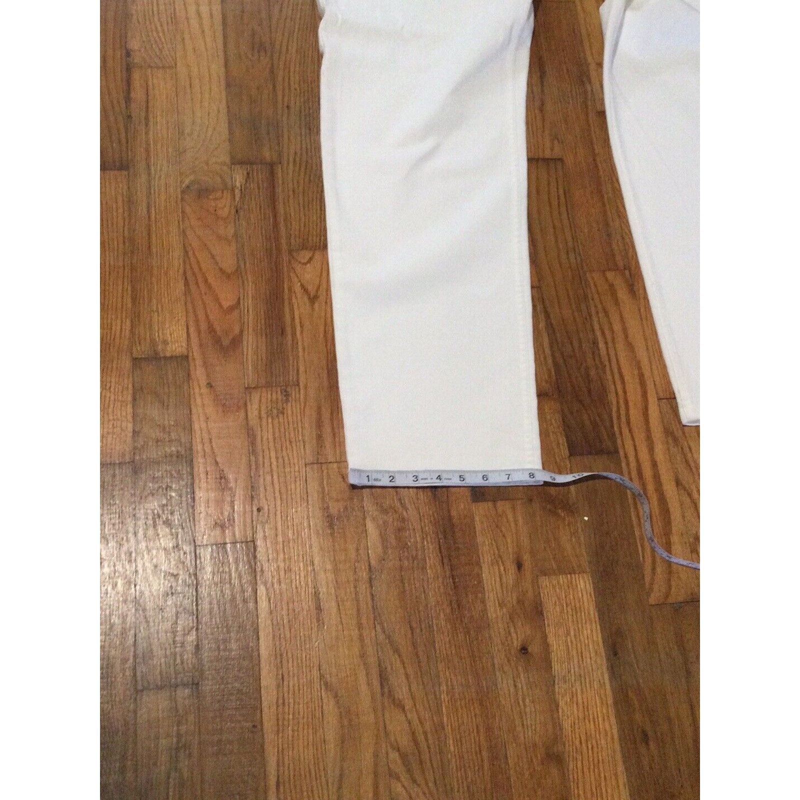 Chicos Chicos Design White Denim Button Front Jeans 3/XL/16 NWT Size 38" / US 16 / IT 52 - 16 Thumbnail