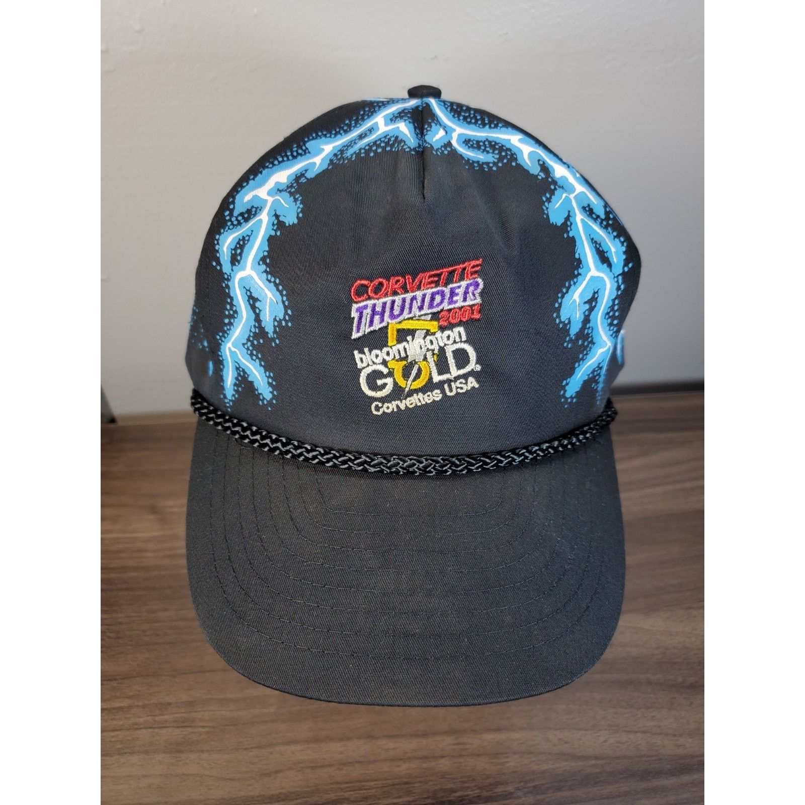 Chevrolet × Nissan Corvette Thunder 2001 Hat Lightning Snapback Cap Chevrolet Size ONE SIZE - 3 Thumbnail