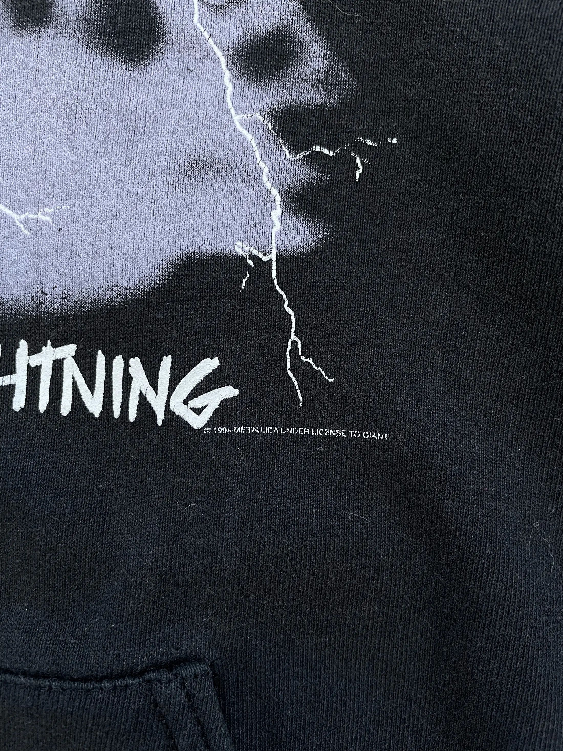 Band Tees Metallica Hoodie 1994 Big Logo Ride the Lightning Size US XS / EU 42 / 0 - 4 Thumbnail