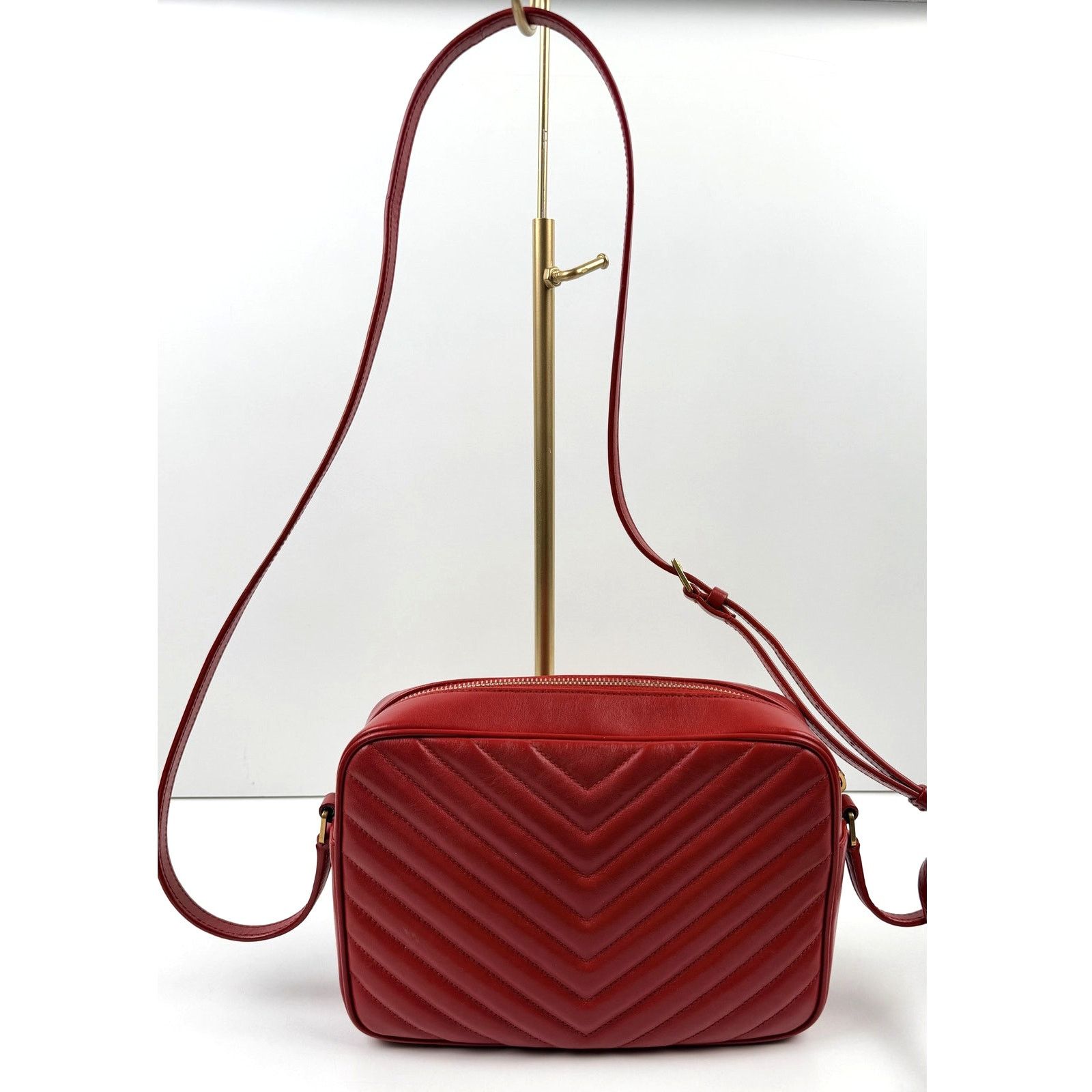 Valentino Saint Laurent Leather Lou Camera Size ONE SIZE - 5 Thumbnail