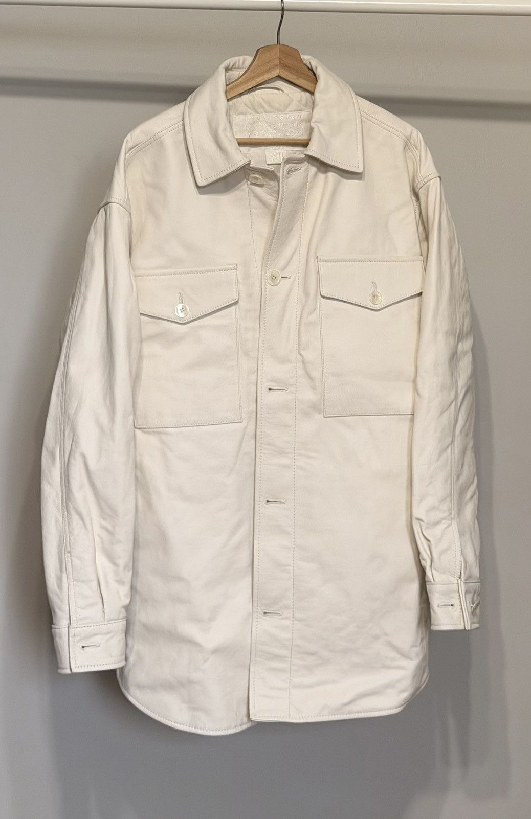 H&M × Maison Margiela MARGIELA LEATHER SHIRT JACKET Size US M / EU 48-50 / 2 - 1 Thumbnail