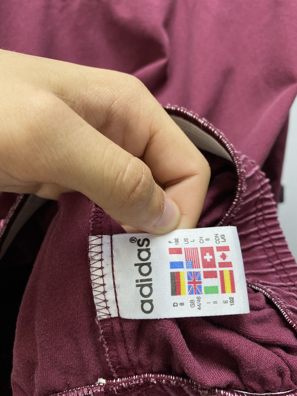 Adidas × Vintage Vintage Adidas Jacket Baggy Big Logo Cotton Y2K 80s Size US L / EU 52-54 / 3 - 9 Thumbnail