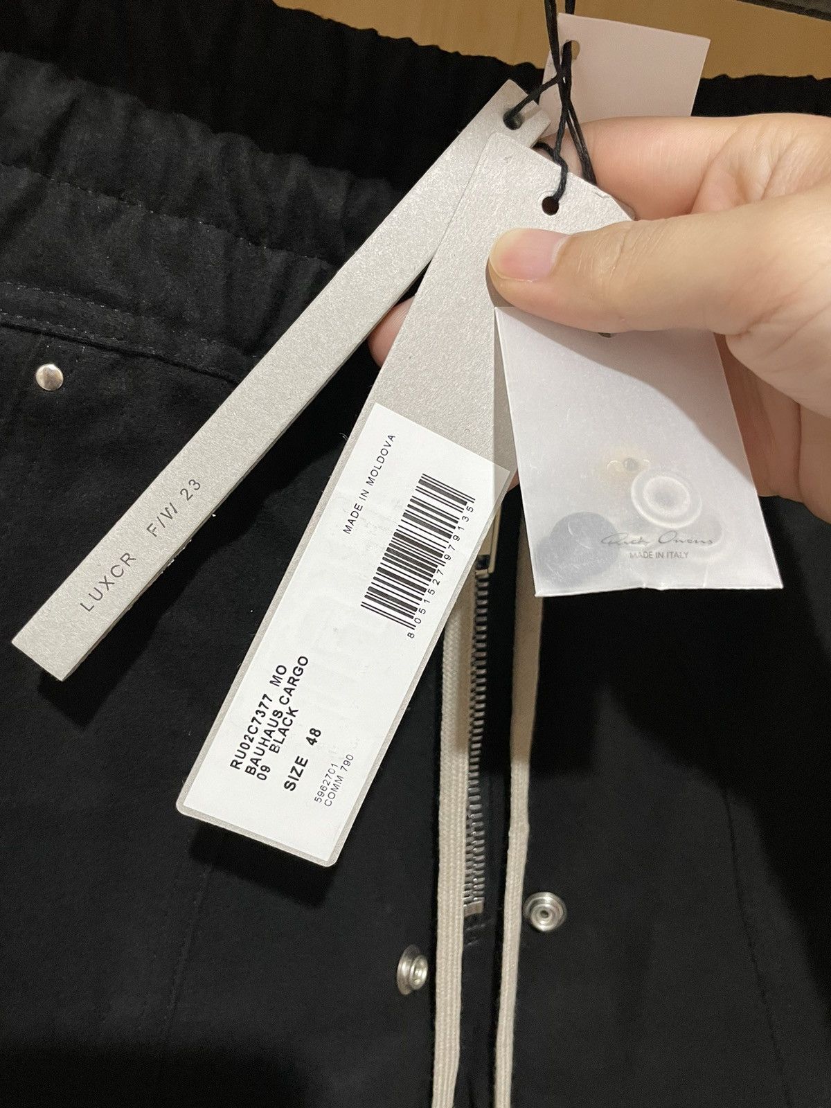 Rick Owens Rick Owens FW23 Moleskin Bauhaus Cargo Jogger pants 48 Size US 32 / EU 48 - 9 Thumbnail