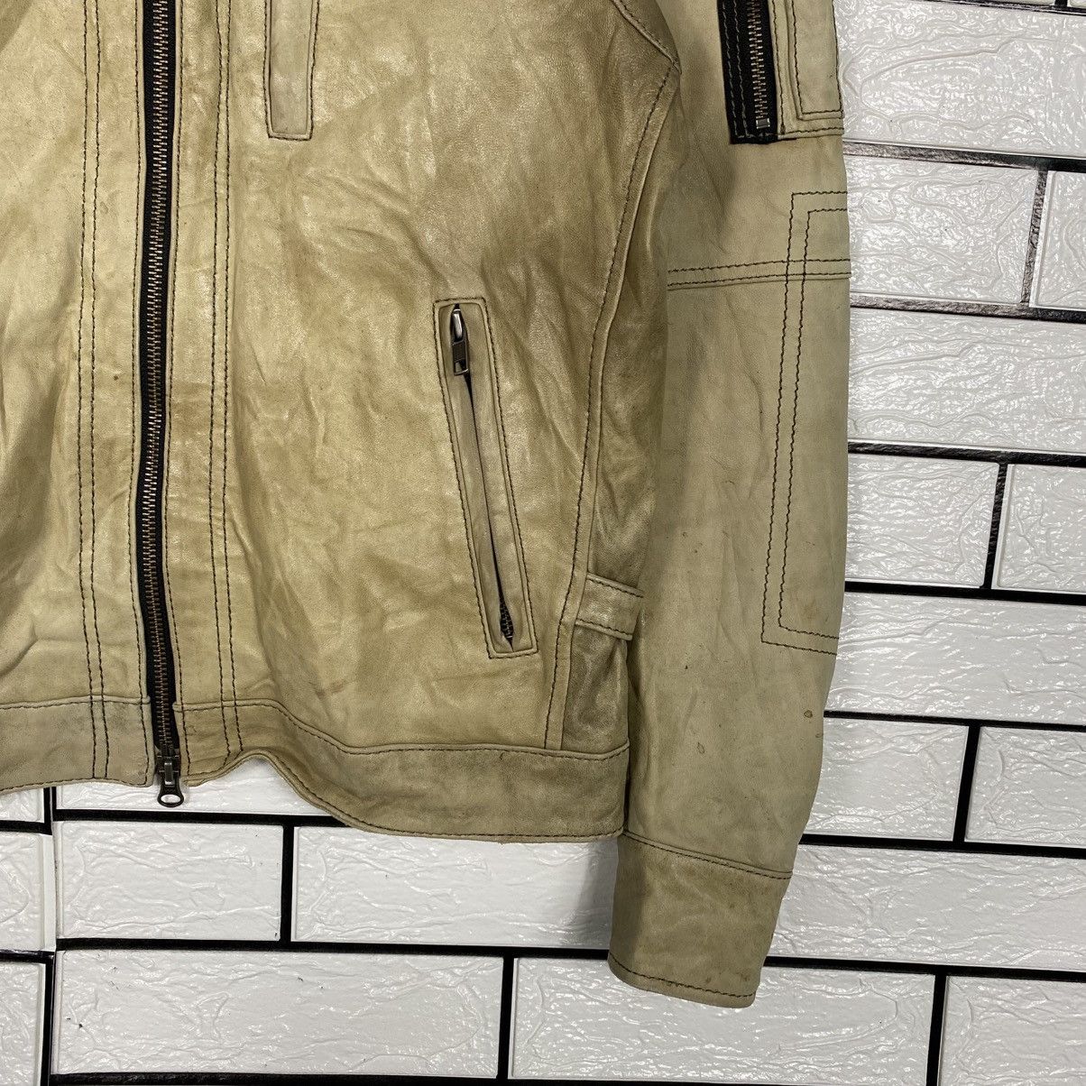 Japanese Brand 📌Vintage Cafe Racer Leather Jacket GGPX Issey Miyake Size US M / EU 48-50 / 2 - 6 Thumbnail