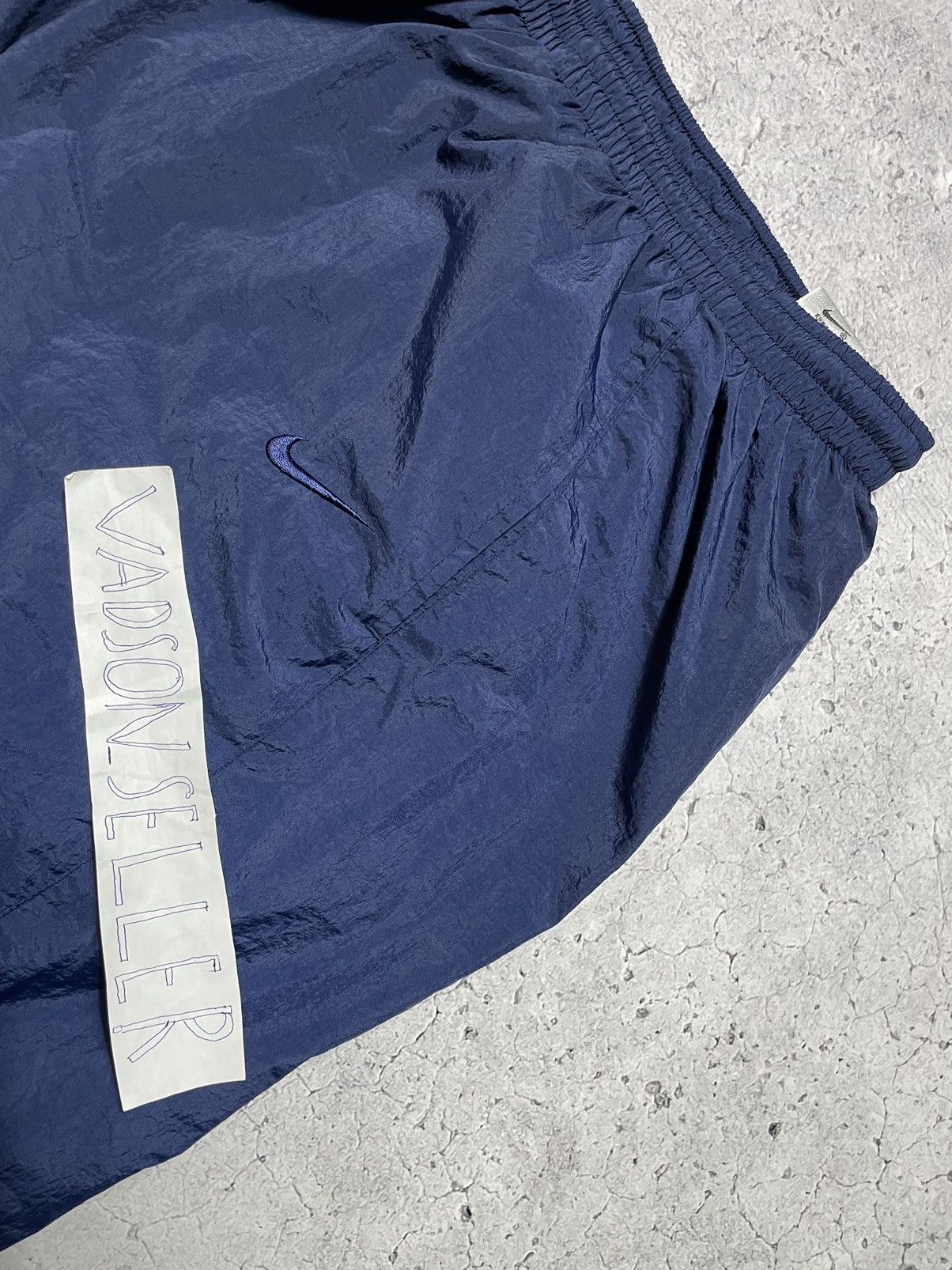 Nike Vintage 90s Nike Track Pants Nylon Drill Y2K Swoosh Size US 32 / EU 48 - 13 Thumbnail