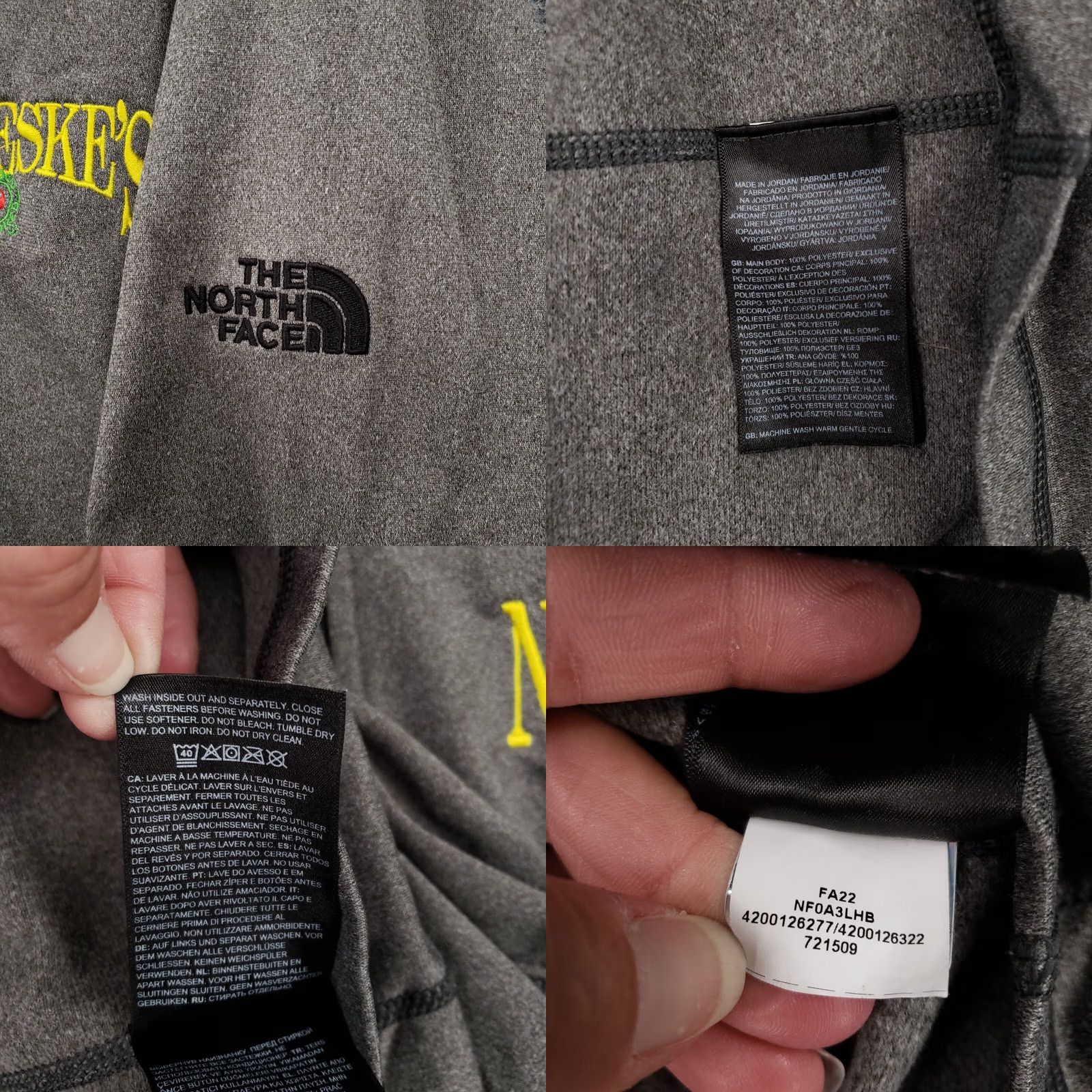 The North Face The North Face Sweater Mens 2XL Gray 1/4 Zip Pullover NF0A3LHB Paced to 2XL Mens Pullover Sweater Gray The North Face 1/4 Zip Mock Neck Logo Pocket Size US XXL / EU 58 / 5 - 8 Thumbnail