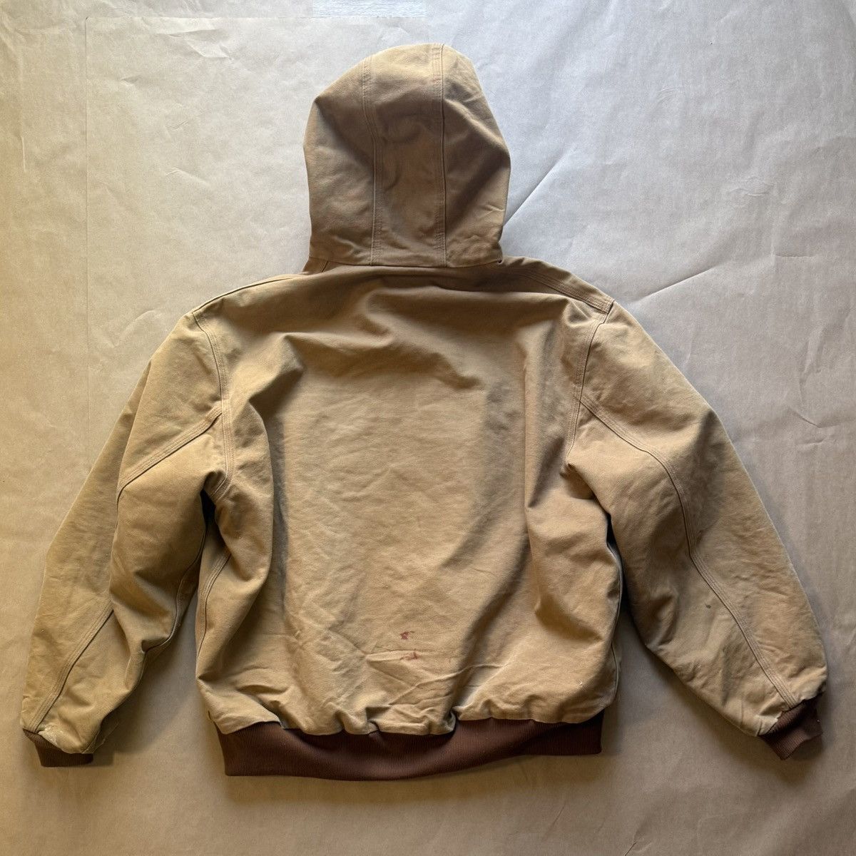 Carhartt Final Drop - 2008 Carhartt Hooded Jacket J131 - Camel Size US XL / EU 56 / 4 - 3 Thumbnail