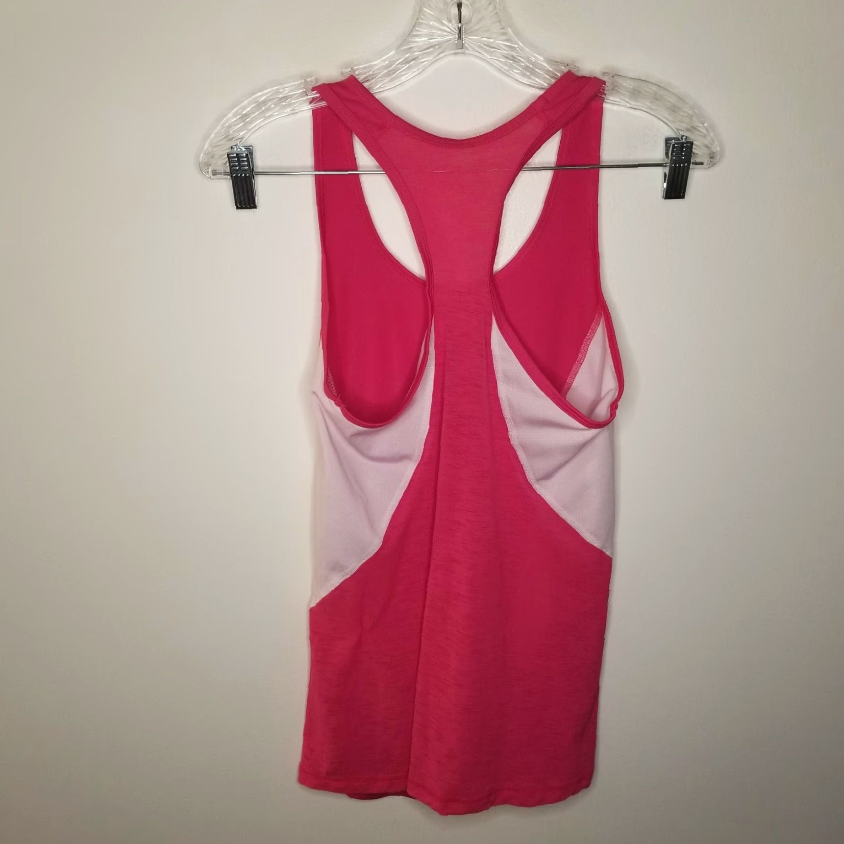 Nike Nike Pro Tank Top Women S Dri-FIT Pink White Activewear Shirt Tank Top Women Size S Pink Nike Pro Size ONE SIZE - 4 Thumbnail