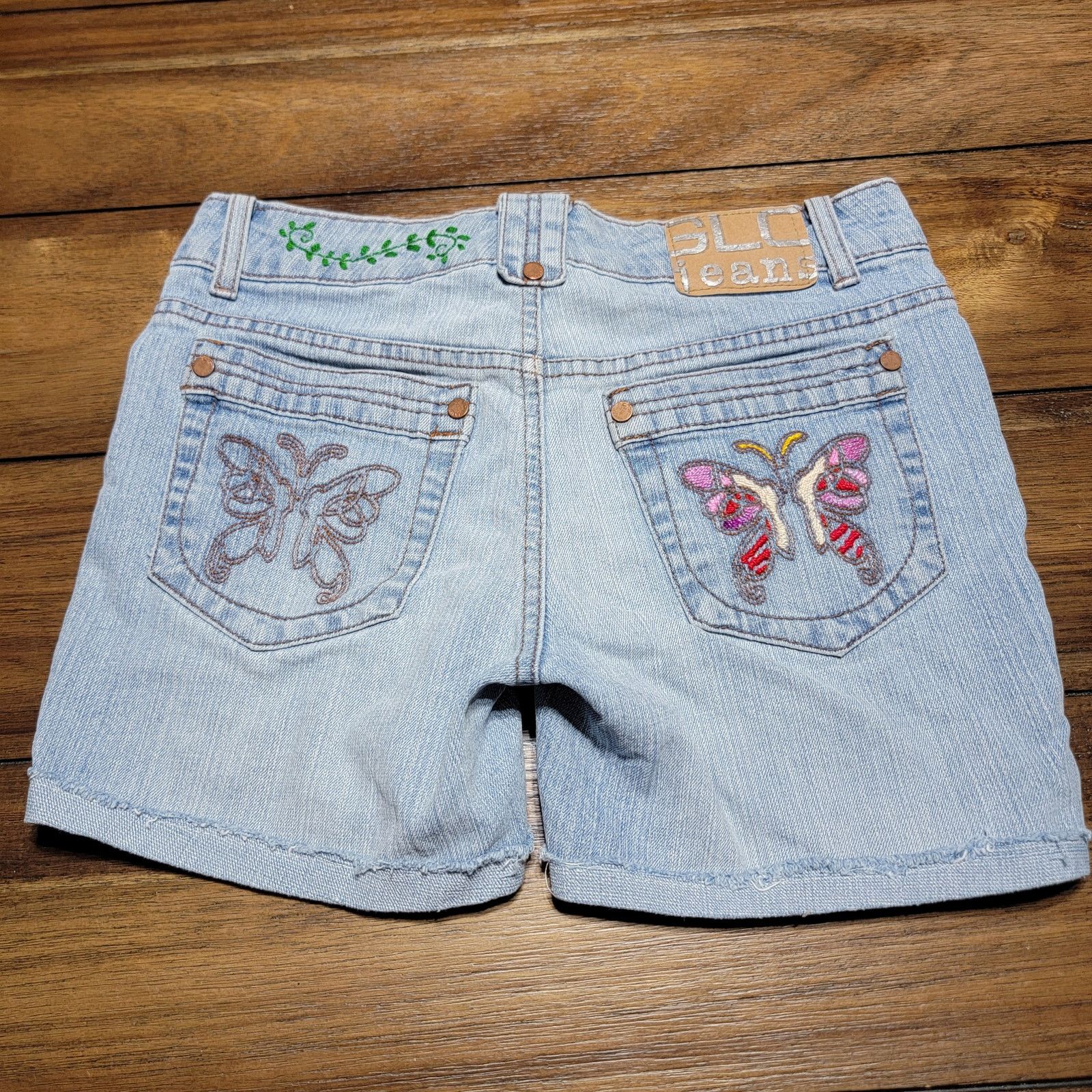 Other Glo Jeans Junior Denim Shorts w/ Embroidery - Size 3 Size 28" / US 6 / IT 42 - 4 Thumbnail
