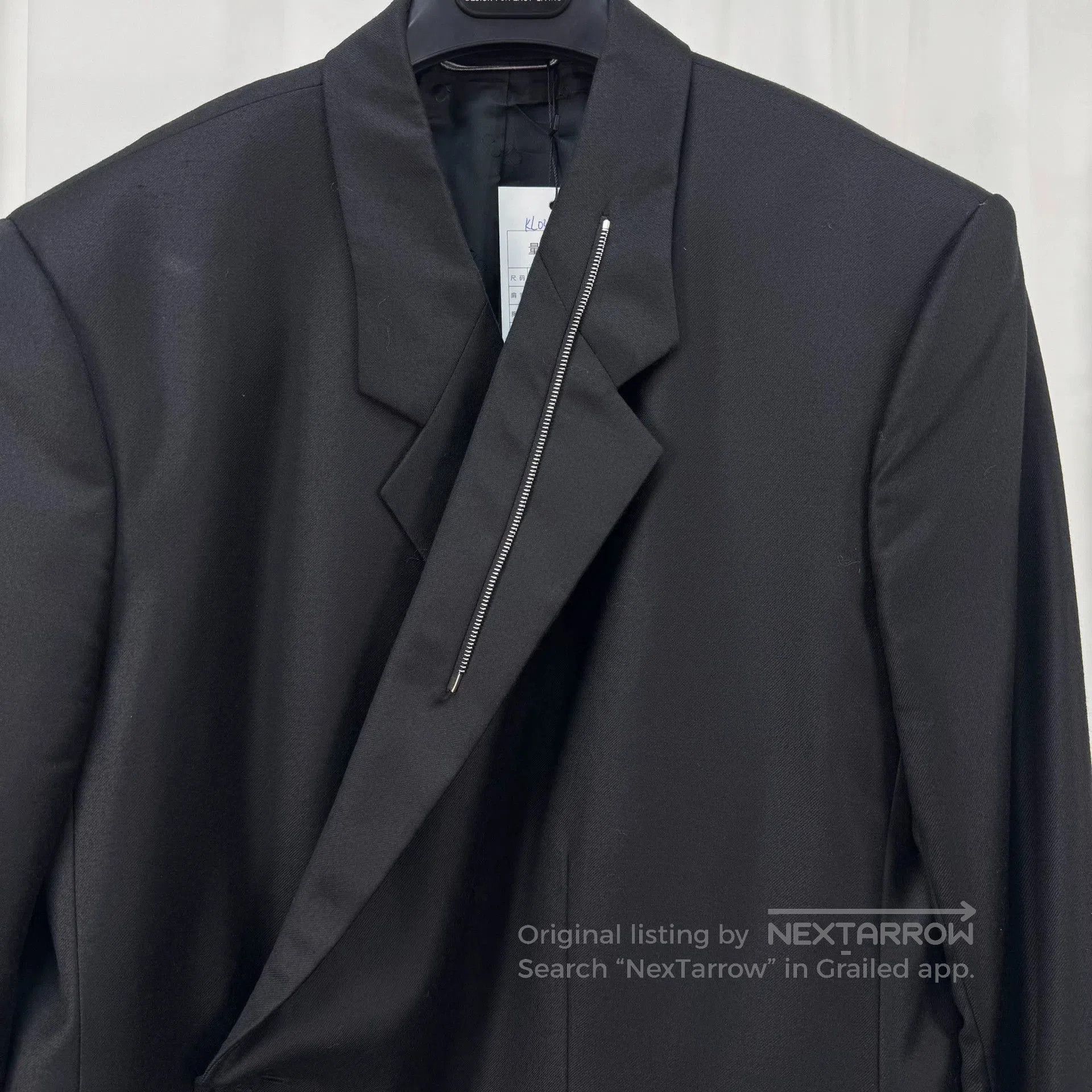 Dior Dior Black Wool Chain Blazer Coat. Size US XXL / EU 58 / 5 - 3 Thumbnail