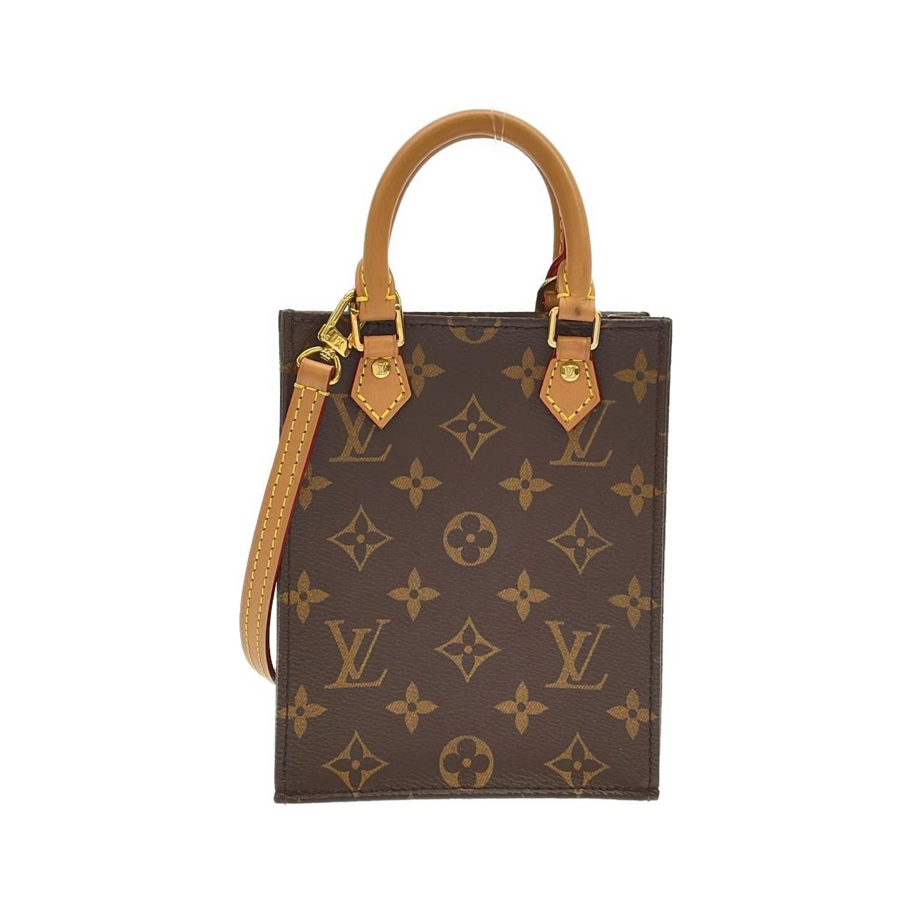 Louis Vuitton Louis Vuitton Louis Vuitton Monogram Petite Sac Plat Coated Canvas Bag Textile Crossbody Bag M69442 DUTY FREE for USA Size ONE SIZE - 1 Thumbnail