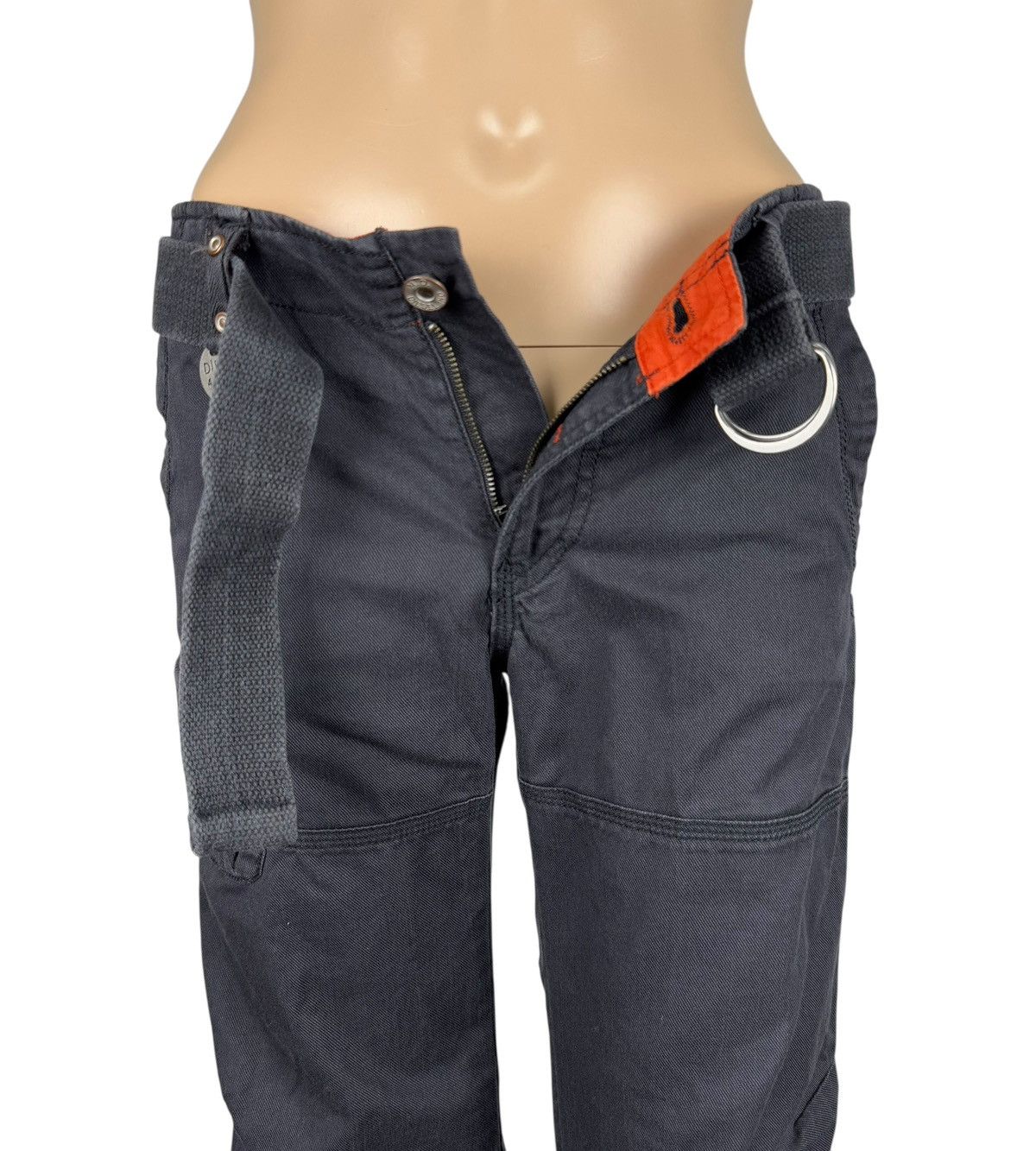 Diesel × Vintage Diesel Vintage 00s Belted Pants Cropped Size 32" / US 10 / IT 46 - 12 Thumbnail