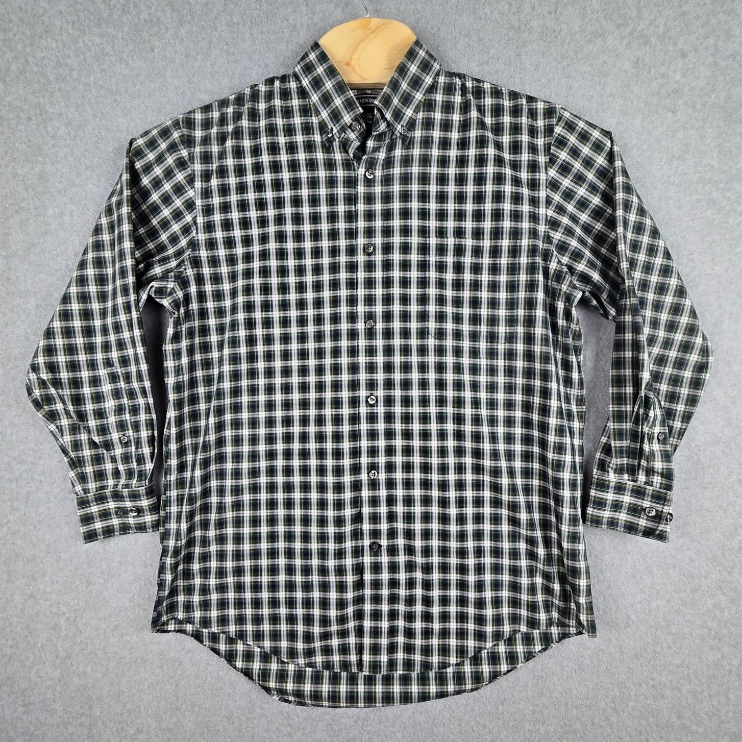 Lands' End Lands' End 16-32 Men Long Sleeve Checkered Button Down Shirt Size US L / EU 52-54 / 3 - 2 Thumbnail