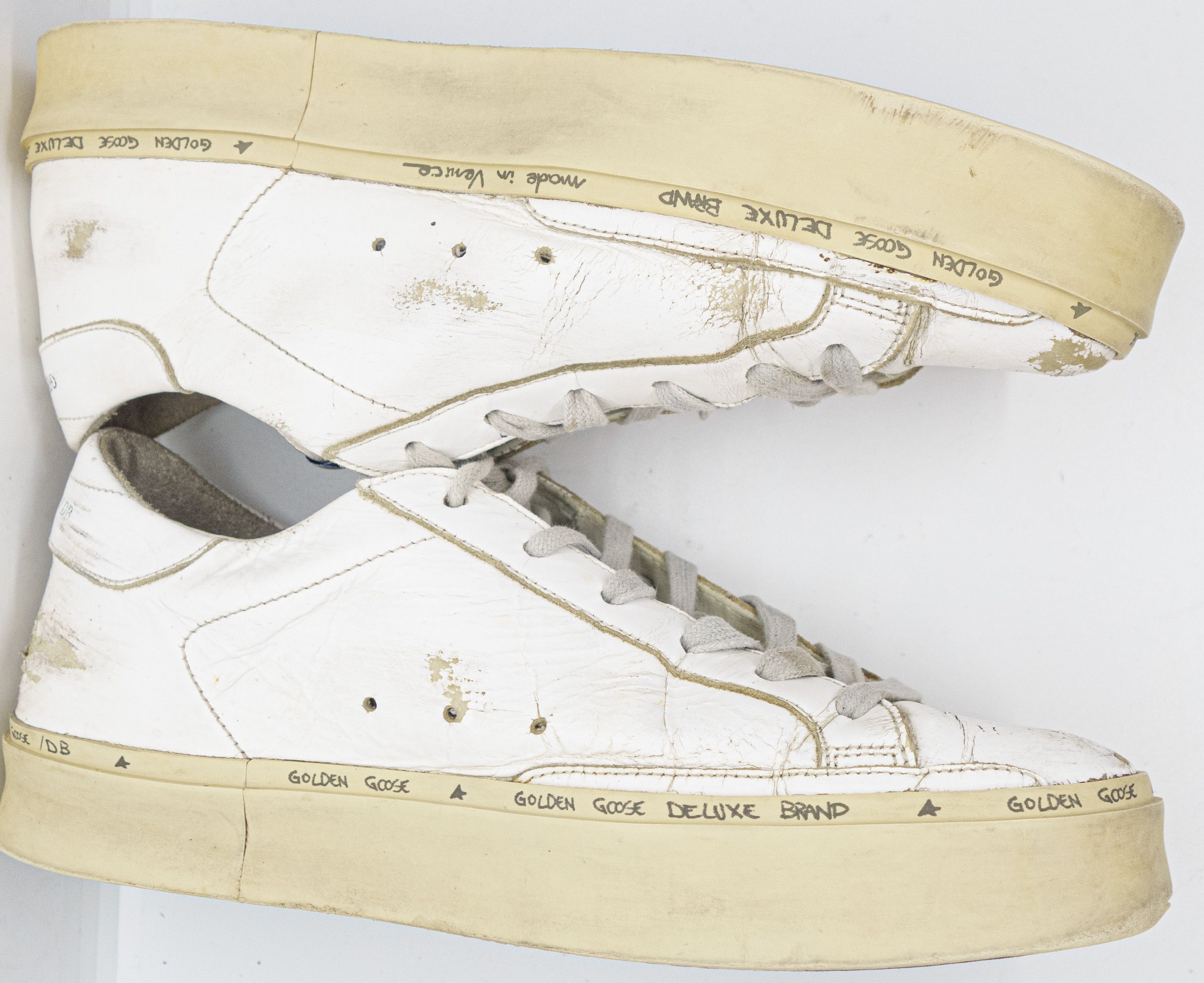 Golden Goose Hi-Star Distressed Grunge Low Sneakers Size US 9 / IT 39 - 5 Thumbnail