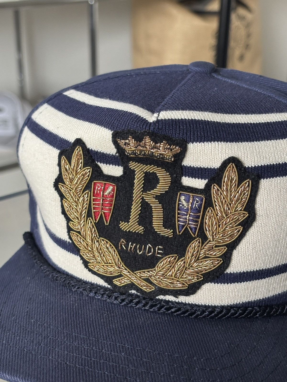 Rhude RHUDE | CREST UNIVERSITY LOGO HAT Size ONE SIZE - 3 Thumbnail