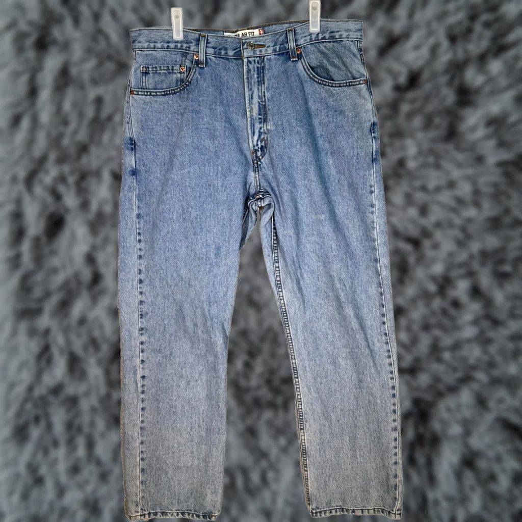 Levi's VINTAGE Levi's 505 Jeans Mens 36x30 Blue Denim Regular Fit Mid Rise Zip Fly Size US 36 / EU 52 - 1 Thumbnail