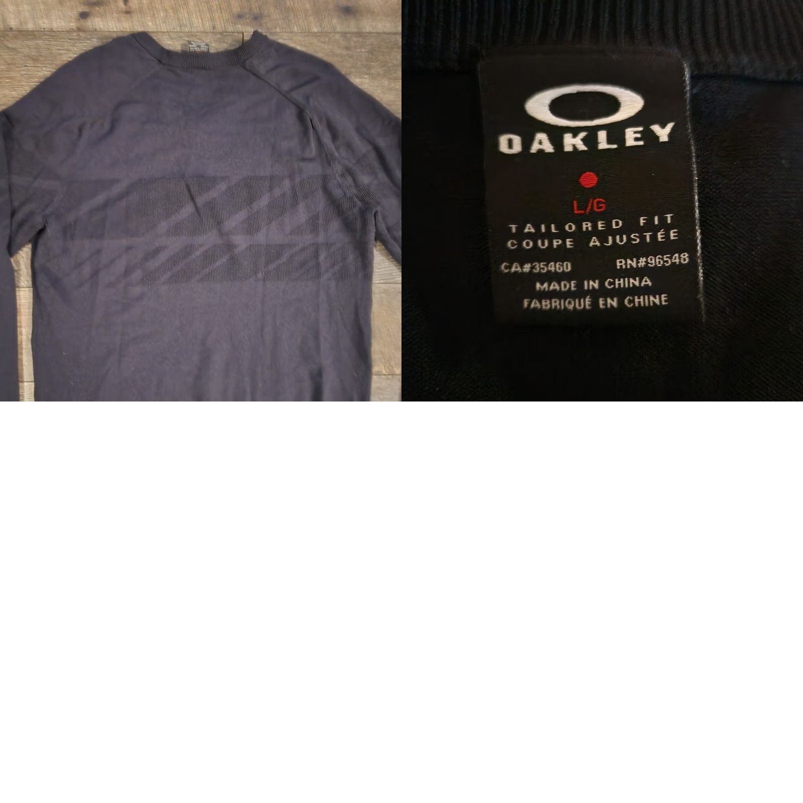 Oakley VINTAGE Oakley Sweatshirt Mens Large Crewneck Black Knit 3D Logo Athletic Fit - Pullover, All Seasons, Heavyweight Size US L / EU 52-54 / 3 - 8 Thumbnail