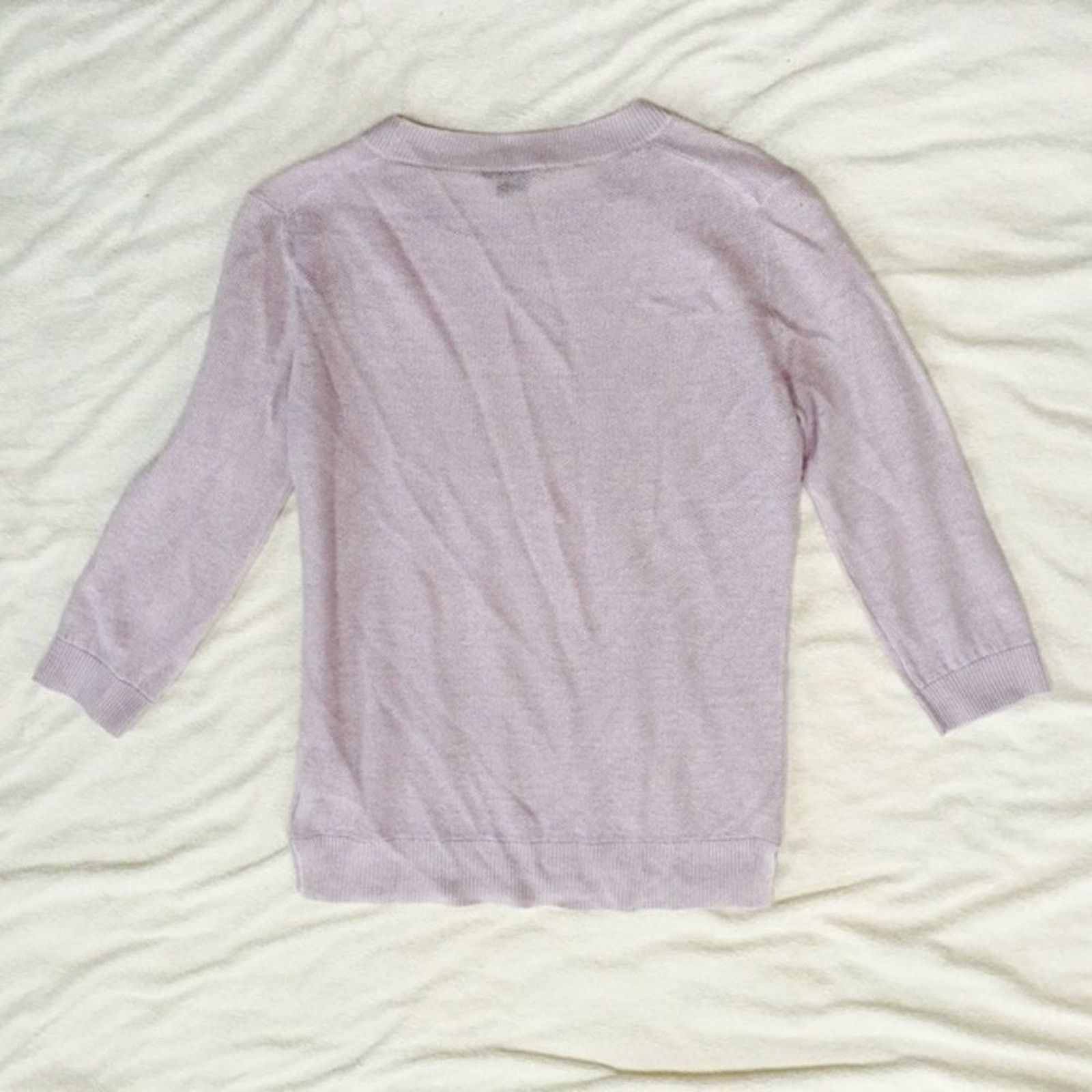 Theory Theory thin knit lilac crewneck 3/4 sleeve sweater | Sz S Size S / US 4 / IT 40 - 4 Thumbnail