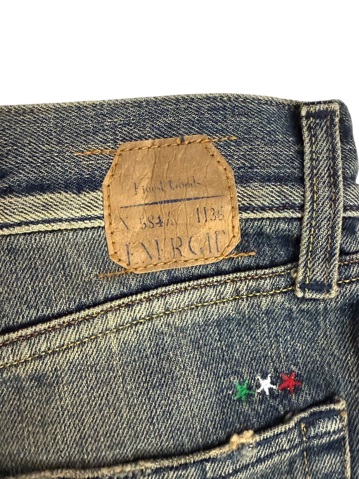 Energie Patchwork Jeans Distressed Energie Italy Selvedge Denim Size US 28 / EU 44 - 19 Thumbnail