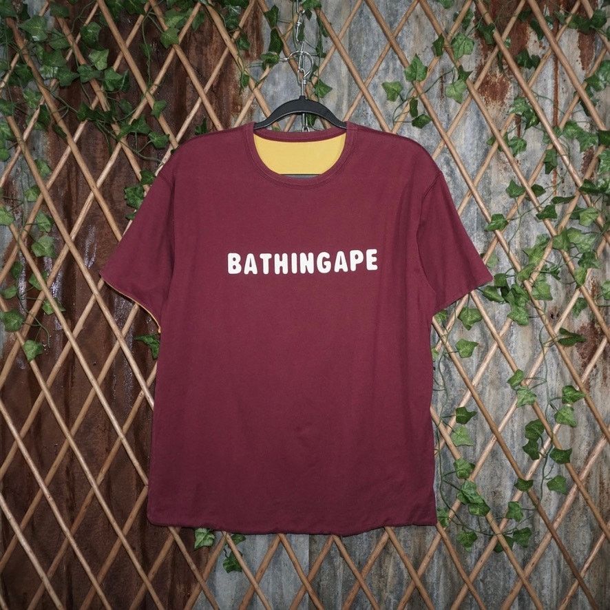 Bape Vintage / Y2K Bape Reversible bathing ape 2000s hype t-shirt Size US M / EU 48-50 / 2 - 1 Thumbnail