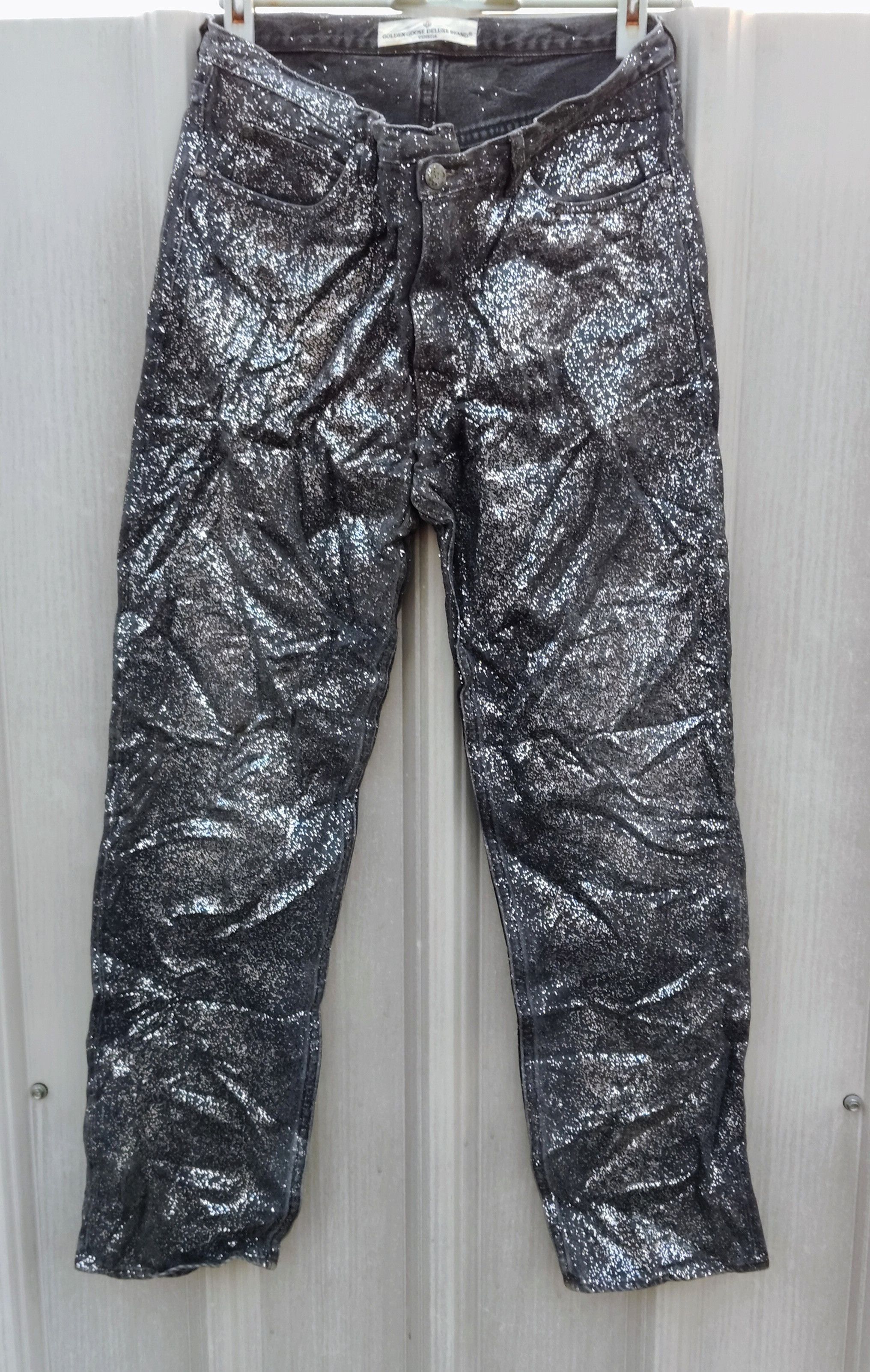 Golden Goose GGDB DENIME Glitter boyfriend jeans Size 30" / US 8 / IT 44 - 2 Thumbnail