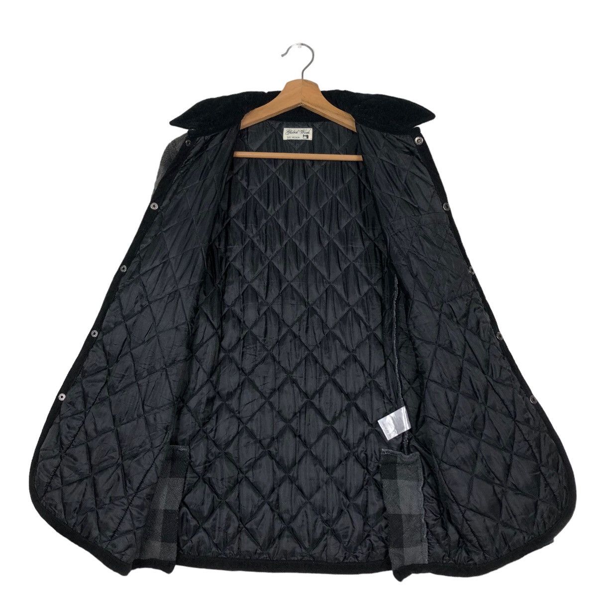 Issey Miyake 🔥Vintage Quilted Button Jacket Global Work Japan Tartan Size US M / EU 48-50 / 2 - 13 Thumbnail