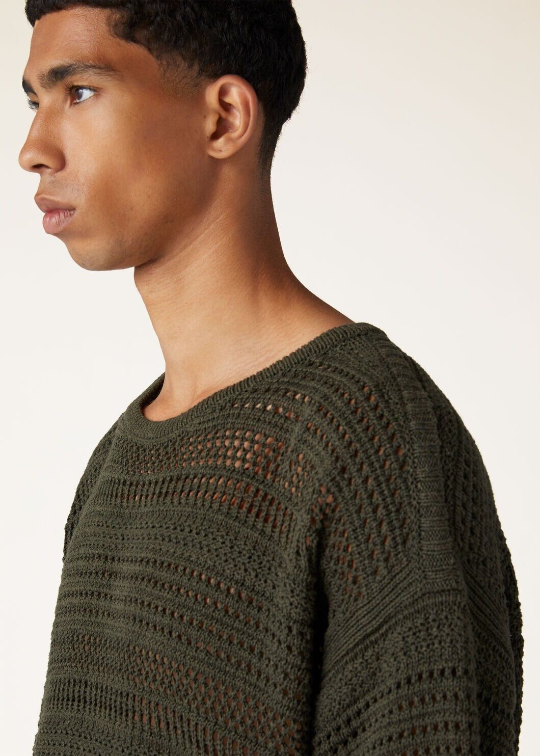 Loro Piana o1w1db10125 FAN9891 Shizen Crewneck Sweater in Dark Green Size US L / EU 52-54 / 3 - 5 Thumbnail