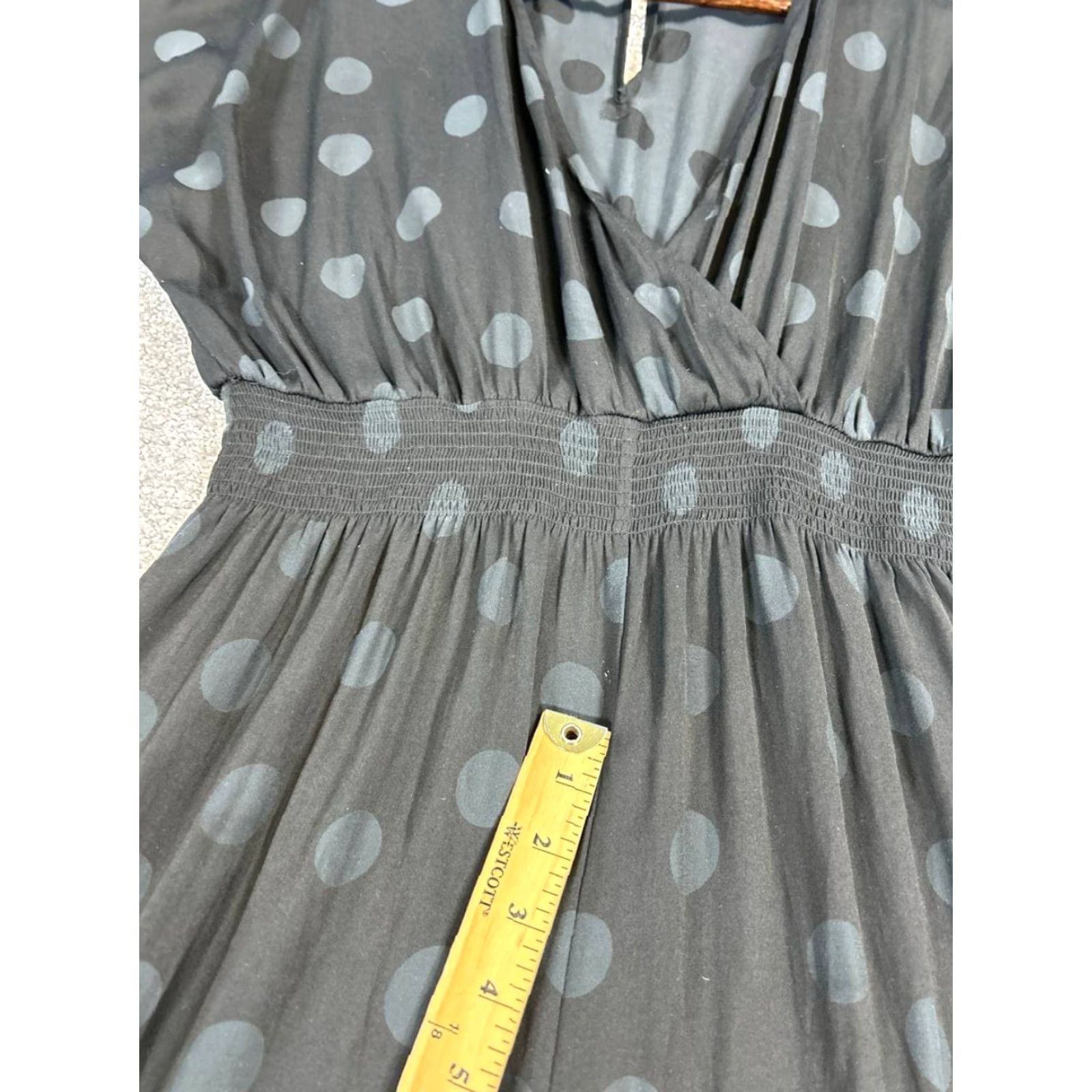 Madewell VINTAGE Madewell Jumpsuit Womens Medium Black Polka Dot Wide-Leg Casual 90s Dress Night Out Size 32" / US 10 / IT 46 - 5 Thumbnail