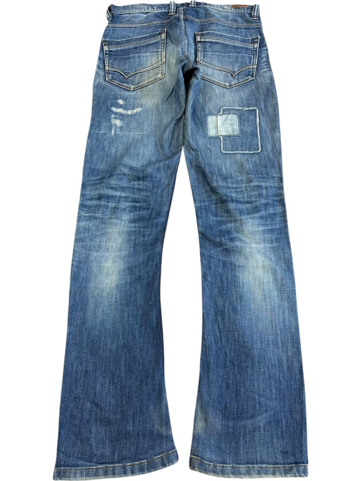 If Six Was Nine Vintage Nicole Club For Men Patch Distressed Flare Jeans Size US 32 / EU 48 - 2 Thumbnail