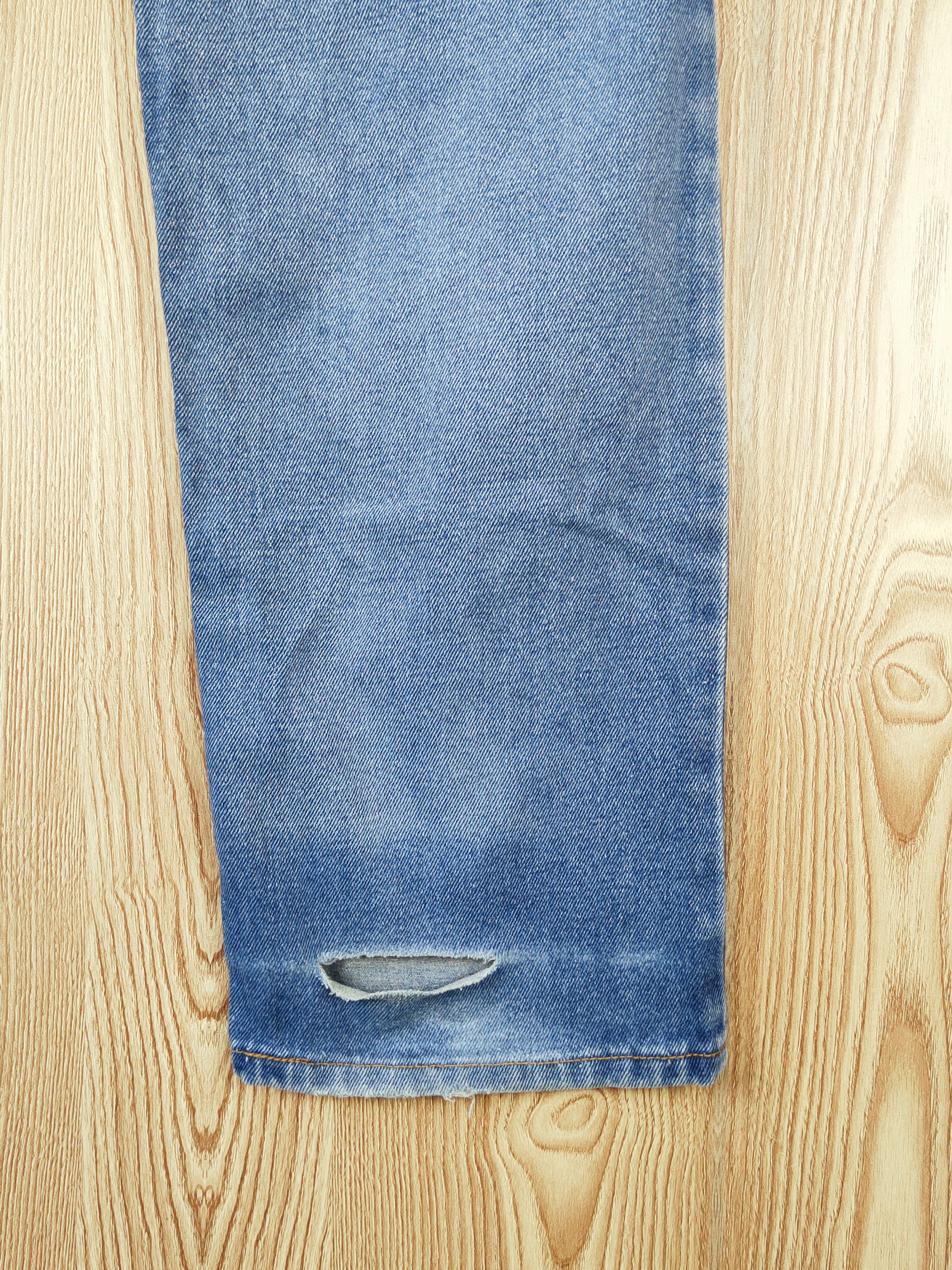 Japanese Brand Garam Debutant Blue Distressed Ripped Jeans #W945 Size US 32 / EU 48 - 11 Thumbnail