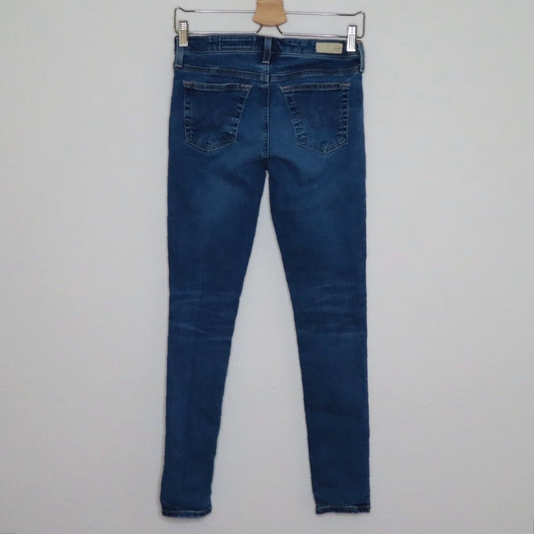 Denime AG Adriano Goldschmied Womens Jeans 27 Legging Super Skinny Ankle Denim Blue 5-Pocket Stretch Regular Vintage No N/A Size 27" / US 4 / IT 40 - 4 Thumbnail