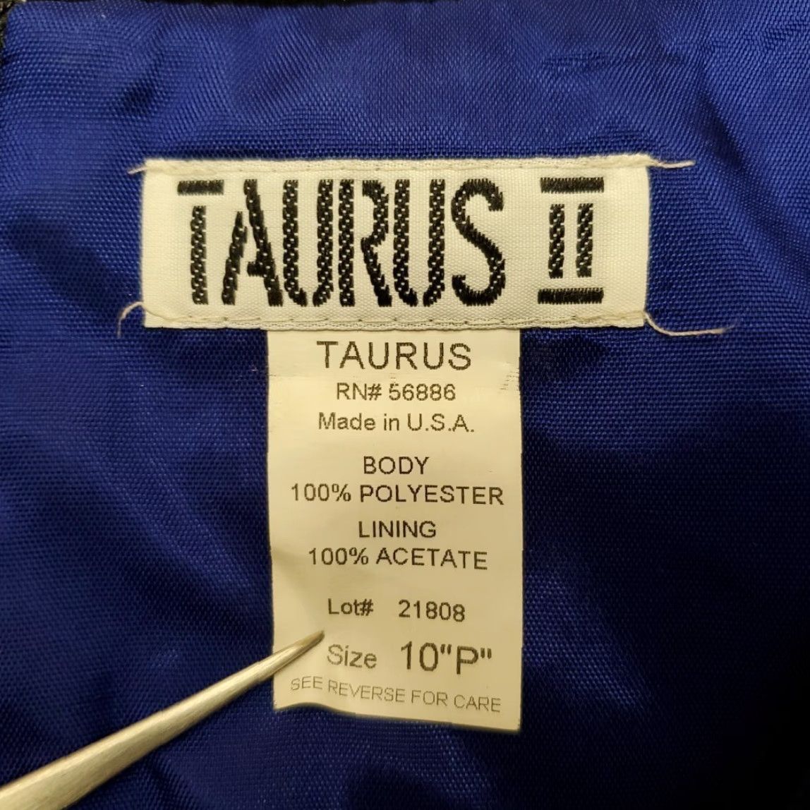 Vintage VINTAGE Taurus II Dress Womens L Petite Fairy Grunge Made in USA 90s Y2K Retro Floral Blue Cotton Polyester Knee Length Short Sleeve Zip Ladies Size L / US 10 / IT 46 - 4 Thumbnail