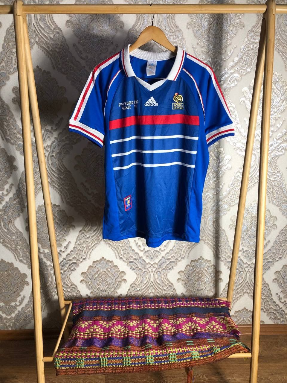 Adidas × Vintage VERY RARE ADIDAS FRANCE RETRO SOCCER JERSEY BLOKECORE 90s Size US L / EU 52-54 / 3 - 1 Thumbnail