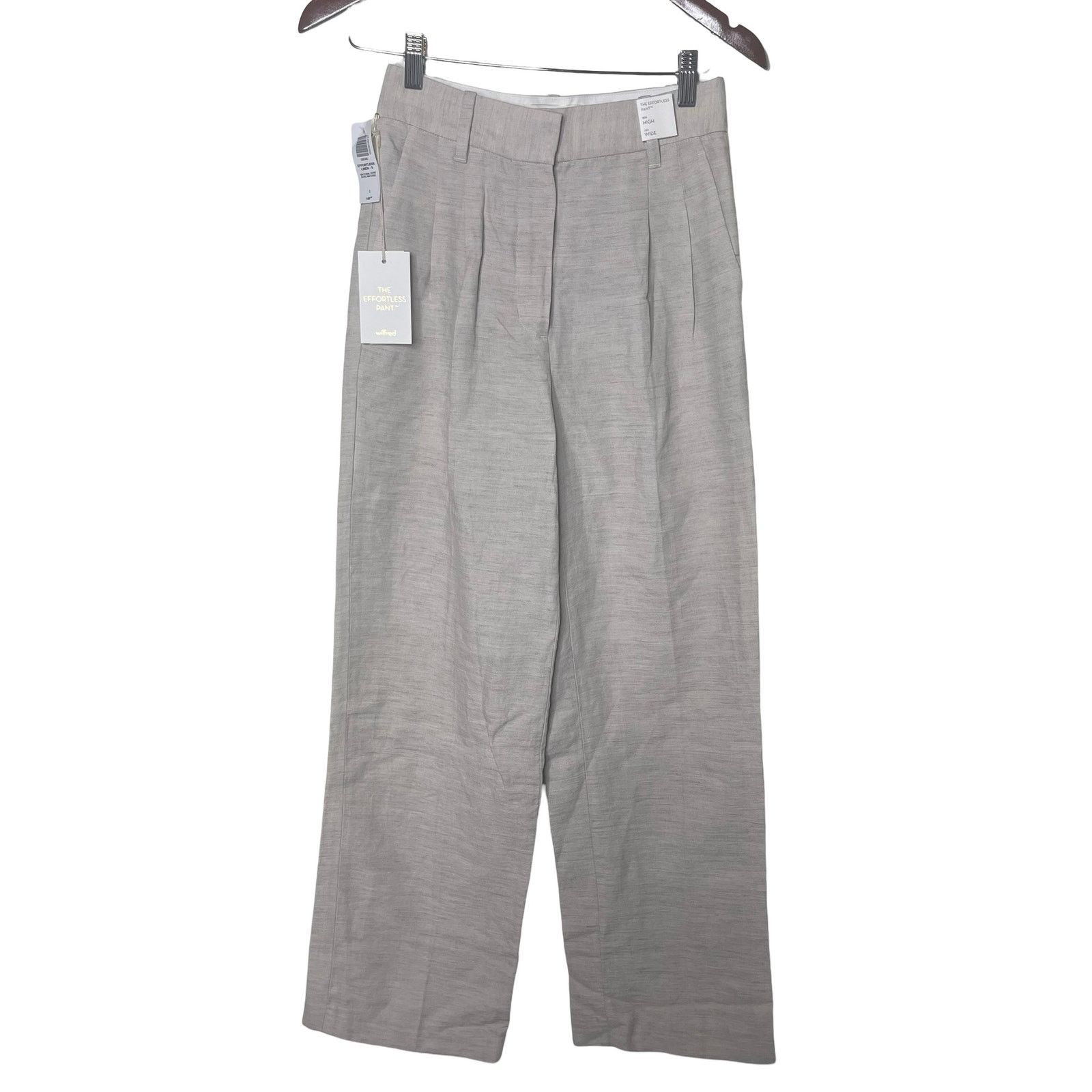 Aritzia New Aritzia Wilfred The Effortless Pant Linen in Natural 2 Size 26" / US 2 / IT 38 - 2 Thumbnail