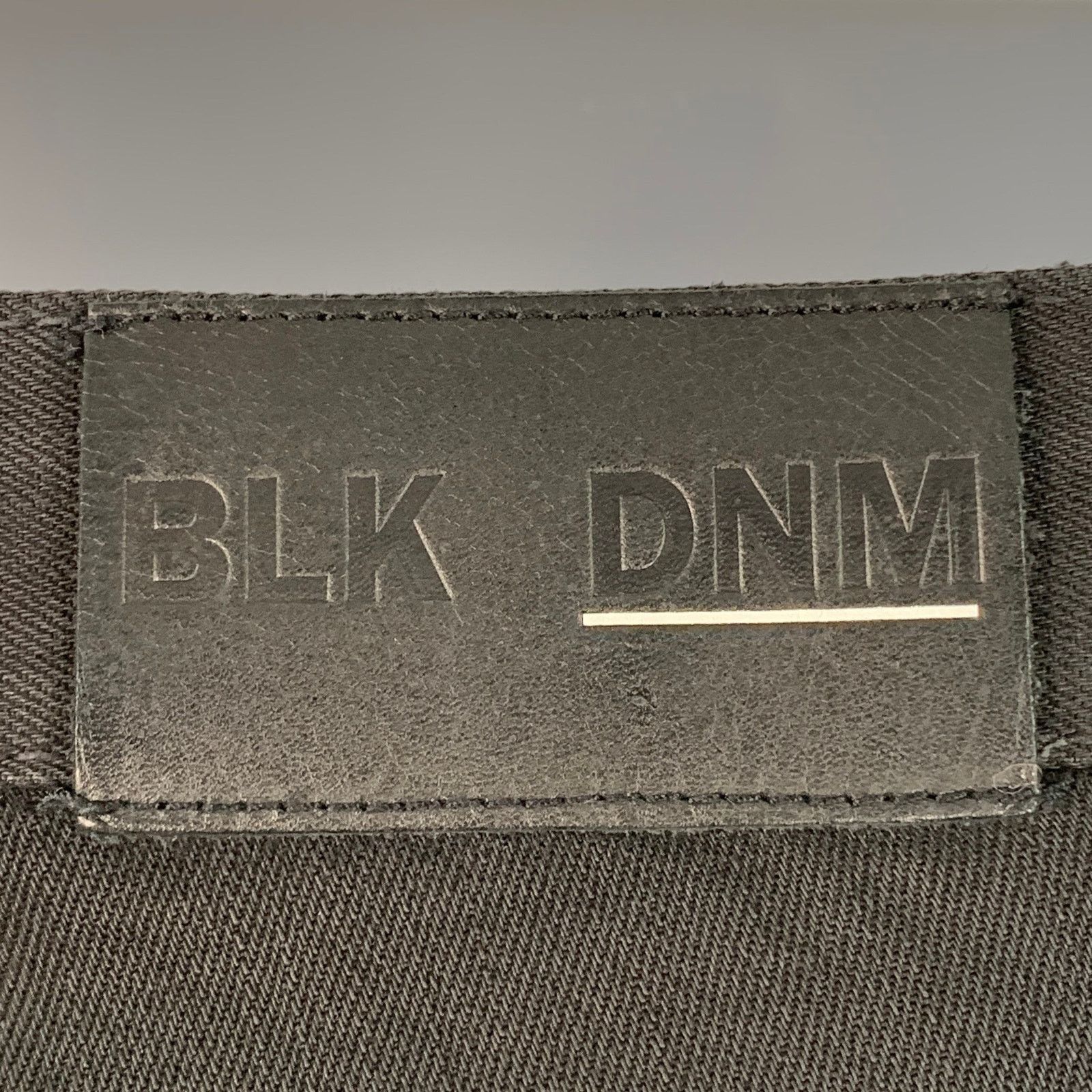 Blk Dnm BLK DNM Size 28 Black Cotton Blend Twill Slim Tapered Jeans Size US 28 / EU 44 - 3 Thumbnail