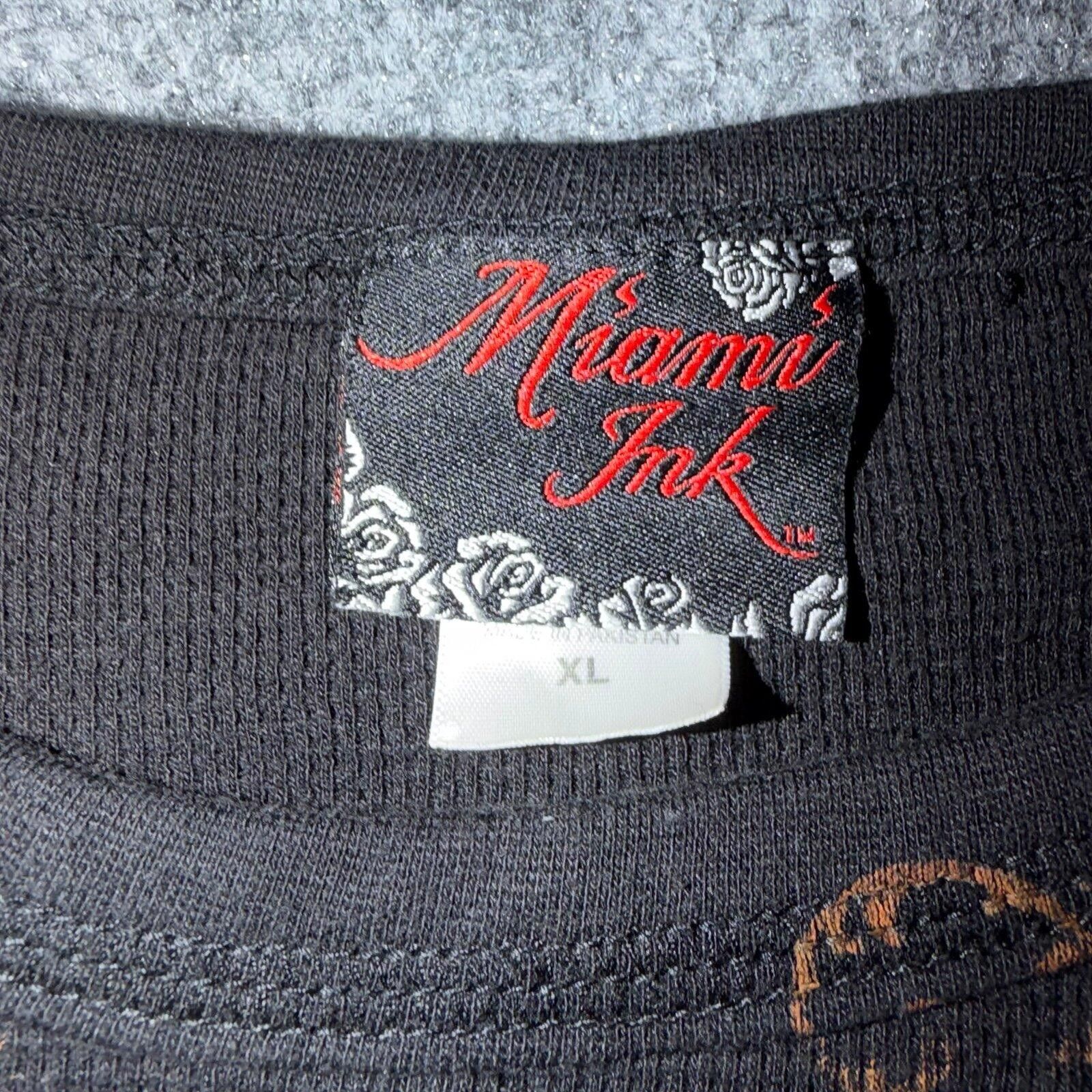 Other Miami Ink Longsleeve Thermal Shirt Mens XL Vtg y2k 90s Rare Size US XL / EU 56 / 4 - 3 Thumbnail