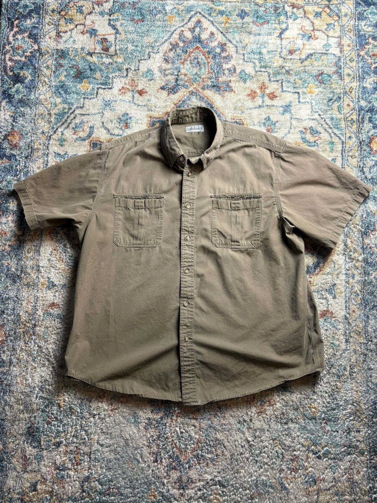 Carhartt Carhartt Brown Workwear Button-up Shirt Size XXL Size US XXL / EU 58 / 5 - 1 Thumbnail