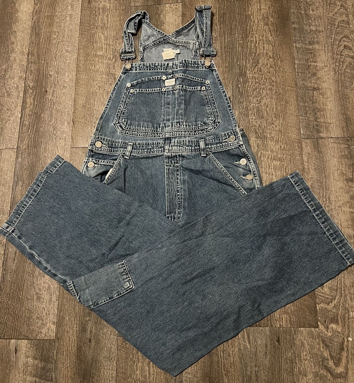 Vintage Vintage Calvin Klein Jeans Denim Overalls Size Medium Size US 33 - 1 Thumbnail