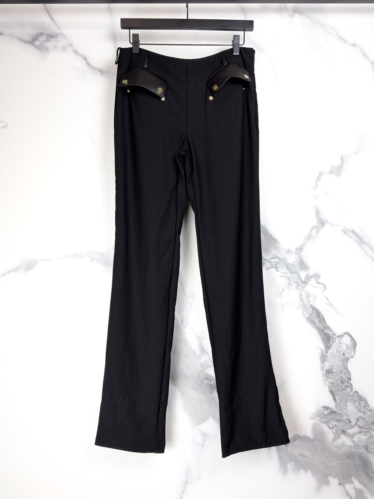Gucci AW00 Gucci Tom Ford Vintage Leather Pocket Trousers Pants Size US 28 / EU 44 - 1 Thumbnail